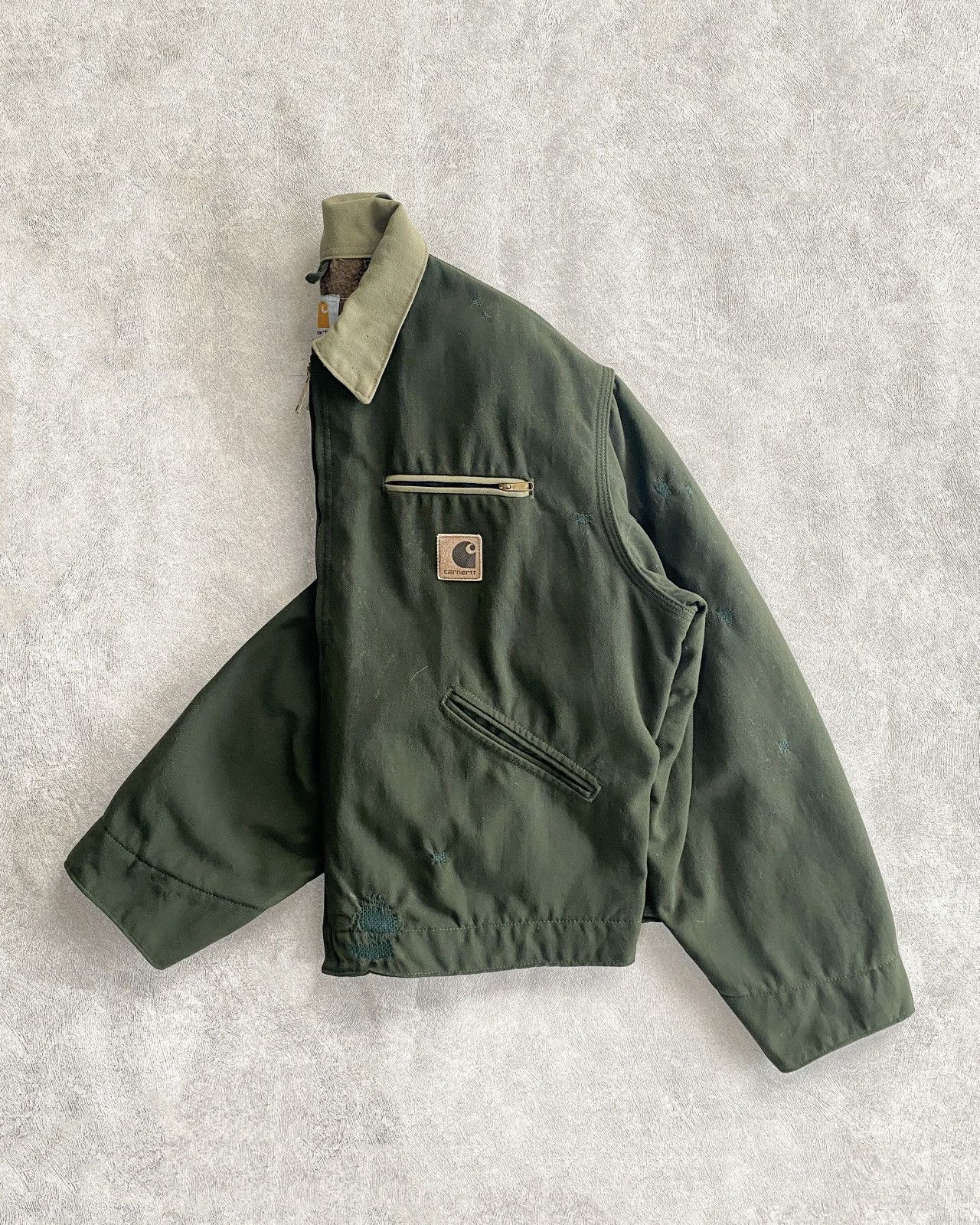 Carhartt Vintage Carhartt Detroit Blanked Lined Jacket - J129 OLV Size US L / EU 52-54 / 3 - 3 Thumbnail