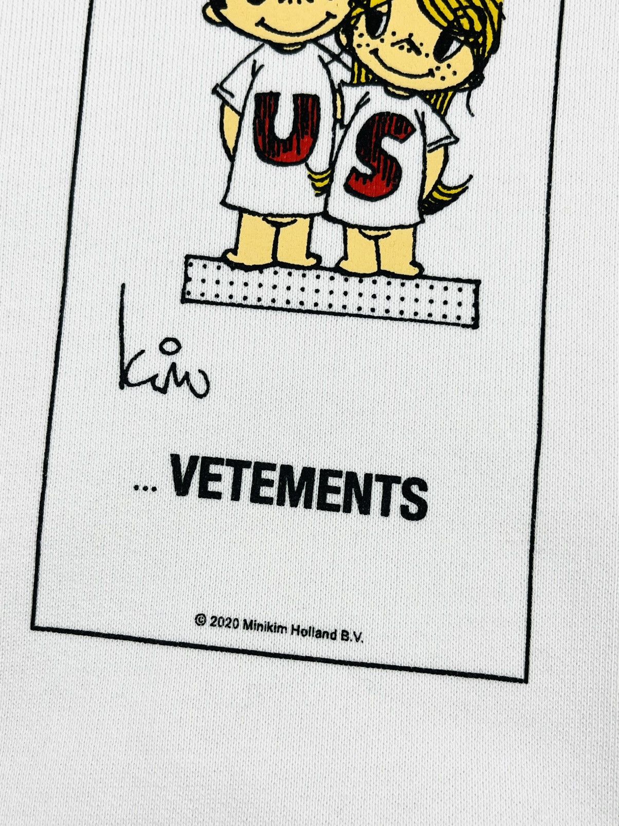 Vetements AW20 Vetements Love Is Us Minikim Holland Hoodie White Size US S / EU 44-46 / 1 - 4 Thumbnail