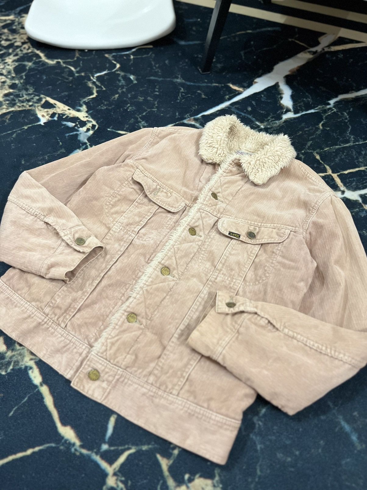 Lee LEE STORM RIDER SHERPA CORDUROY LIGHT BROWN JACKET Size US M / EU 48-50 / 2 - 10 Thumbnail