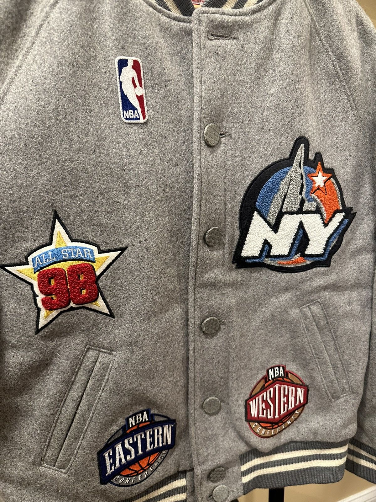 Just Don Just Don x Mitchell & Ness 1998 NBA All Star Varsity Jacket Size US L / EU 52-54 / 3 - 4 Thumbnail