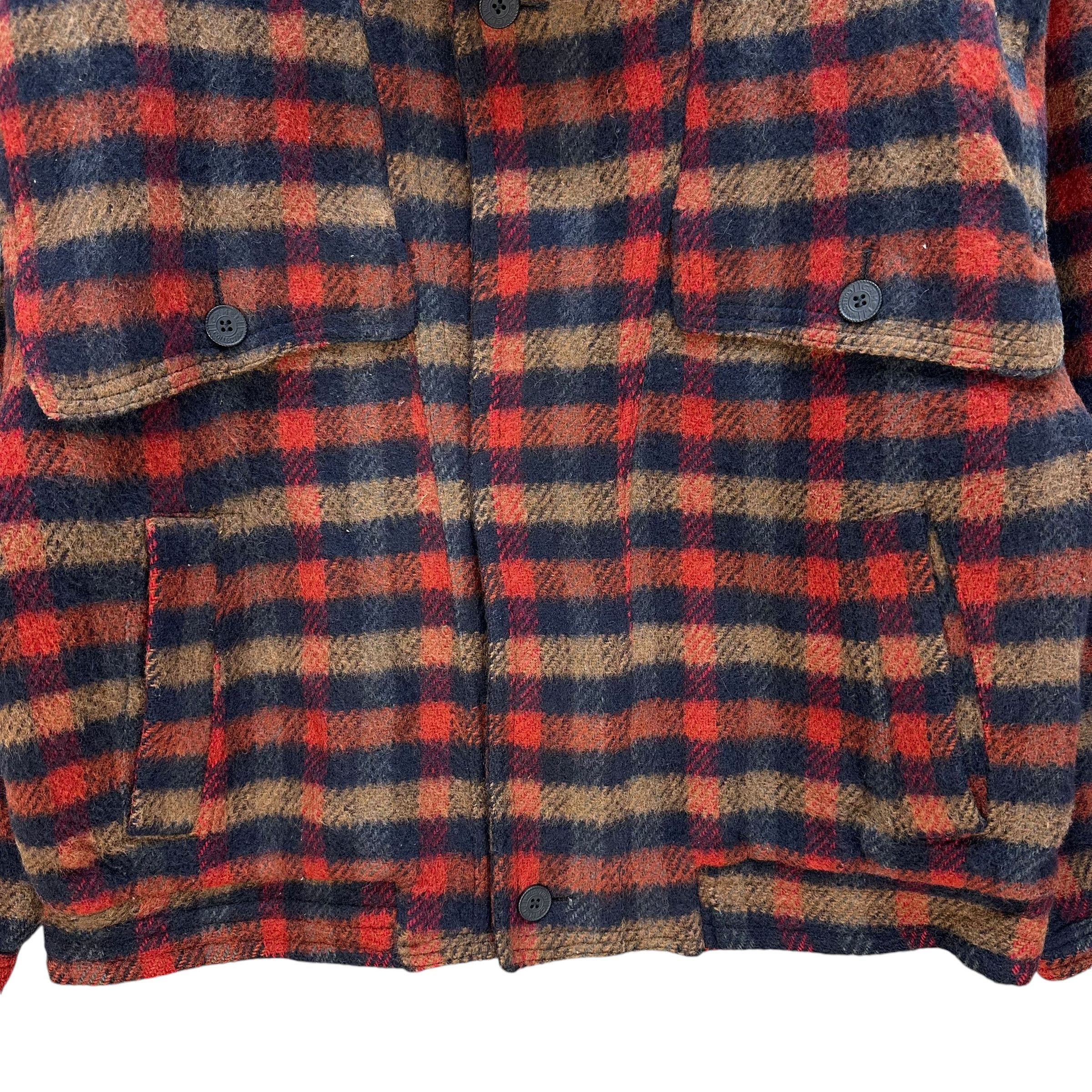 Camel CAMEL COLLECTION Turtleneck Tartan Wool Jacket #A57-1302 Size US L / EU 52-54 / 3 - 4 Thumbnail