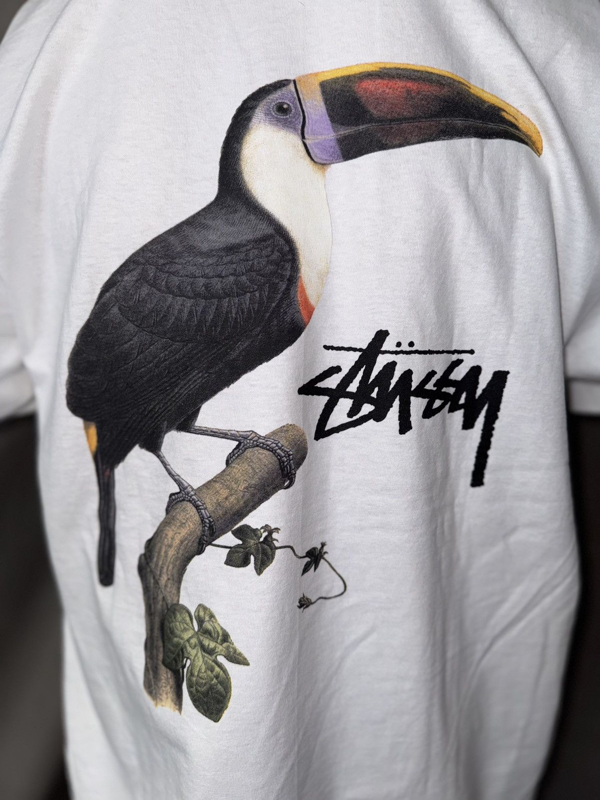 Stussy Stussy White Toucan T Shirt Size Medium Size US M / EU 48-50 / 2 - 6 Thumbnail