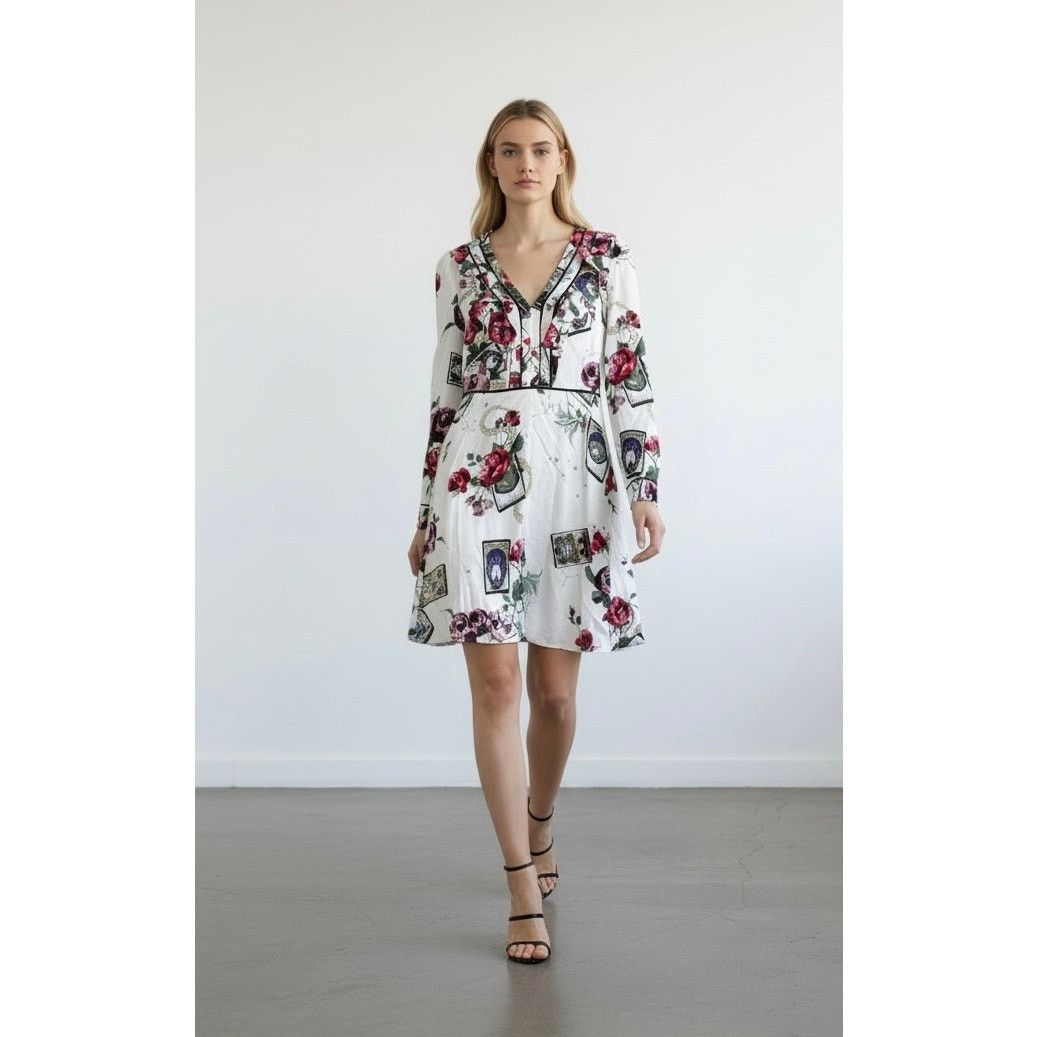 Roberto Cavalli Roberto Cavalli Floral Tarot Card Dress in 44IT/8 US $2300 Size M / US 6-8 / IT 42-44 - 1 Thumbnail