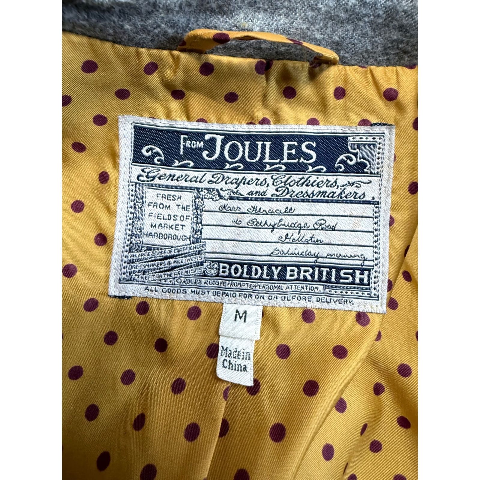 Vintage Joules Blazer Jacket Wool blend brown mens M Size 40R - 3 Thumbnail