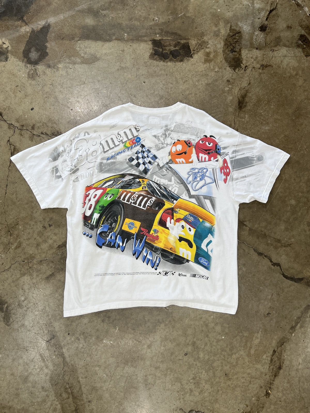 NASCAR Vintage 2004 M&Ms AOP Elliott Sadler Robert Yates Tee XL Size US XL / EU 56 / 4 - 5 Thumbnail