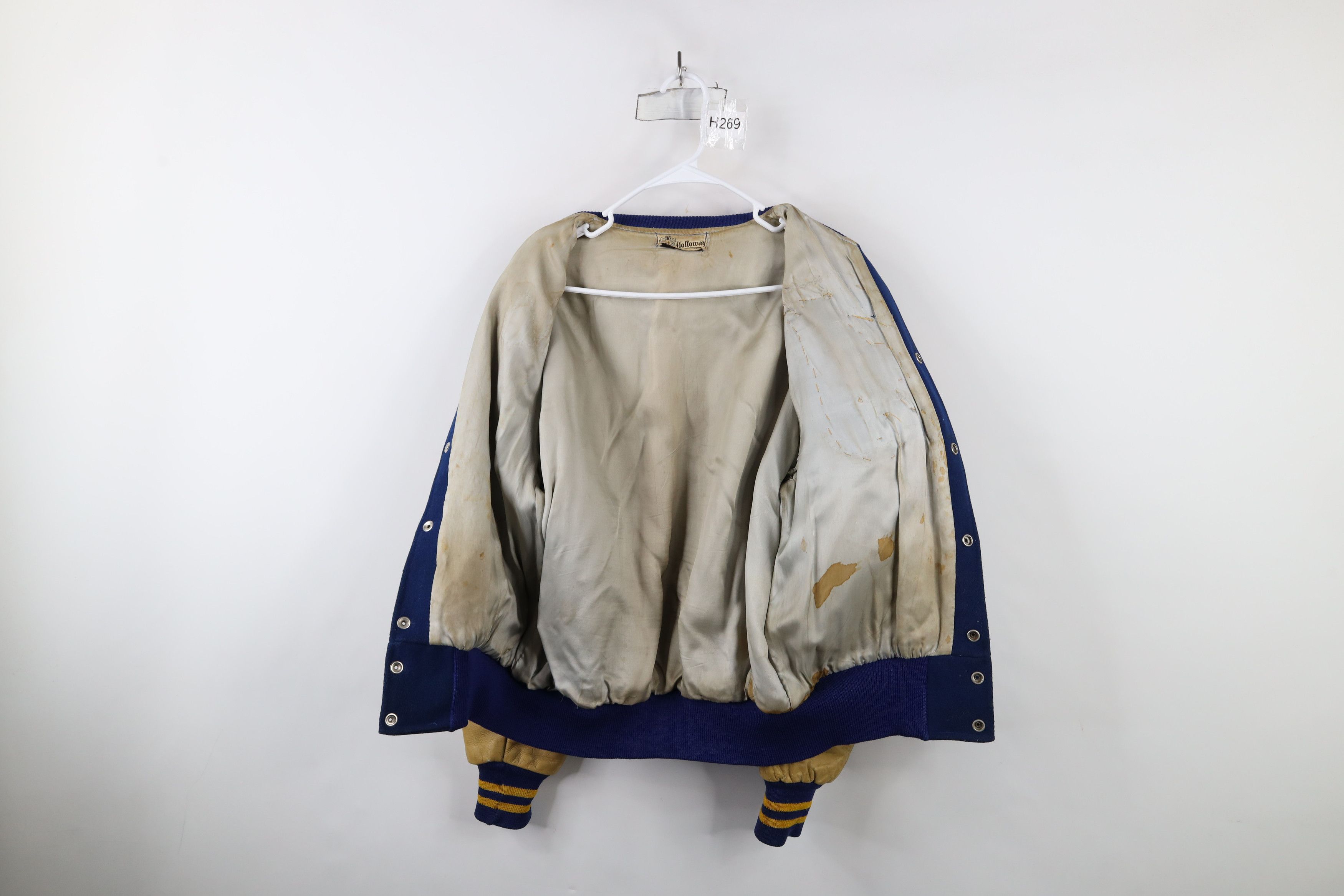 Vintage Vintage 70s Streetwear Leather Varsity Letterman Jacket USA Size US XL / EU 56 / 4 - 10 Thumbnail