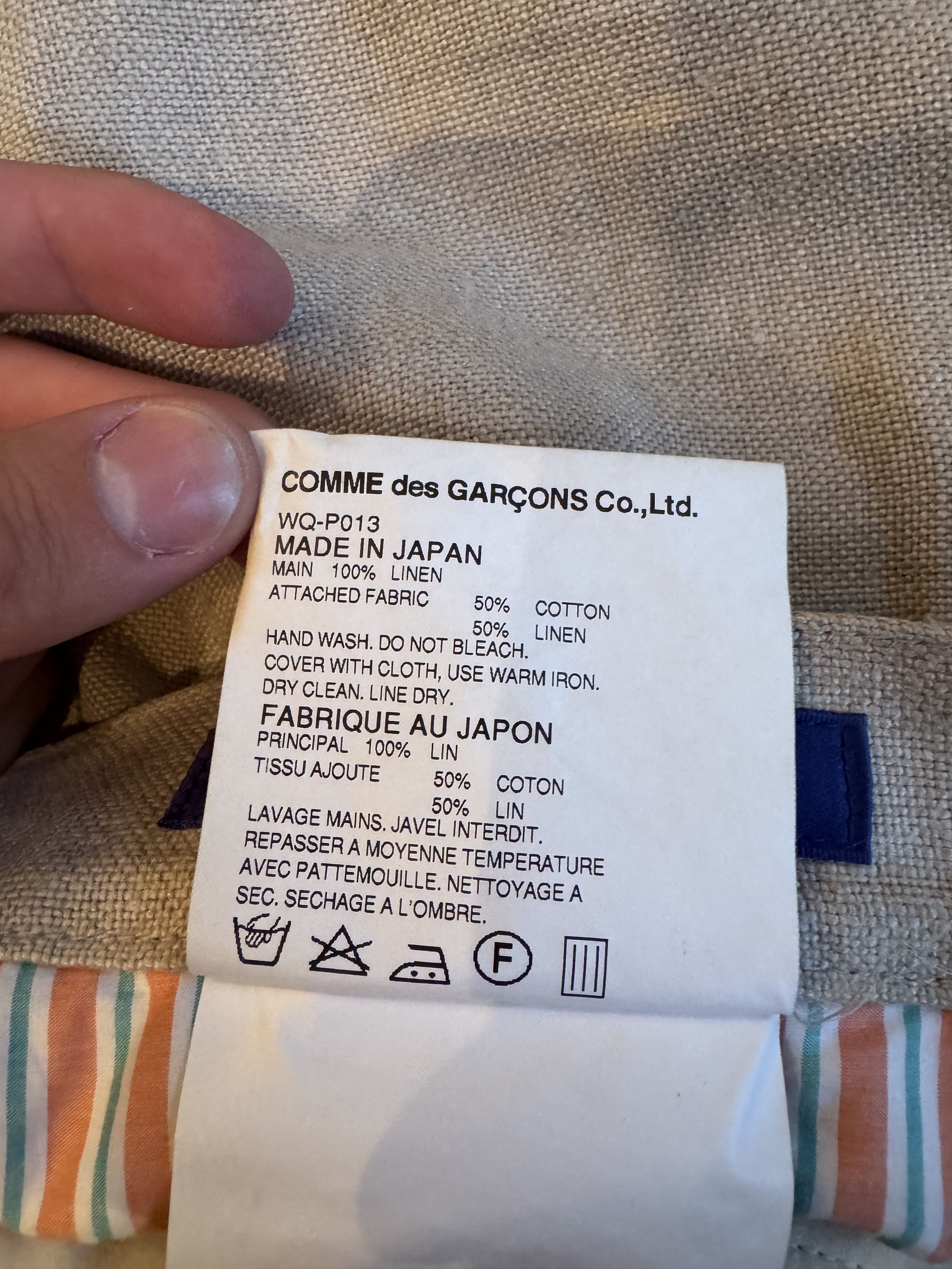 Comme des Garcons × Junya Watanabe Junya Watanabe 2015 Patchwork Linen Trousers Size US 30 / EU 46 - 4 Thumbnail