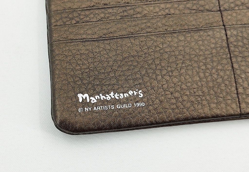 Japanese Brand MANHATTANER'S full leather long wallet cat graphic Size ONE SIZE - 2 Thumbnail