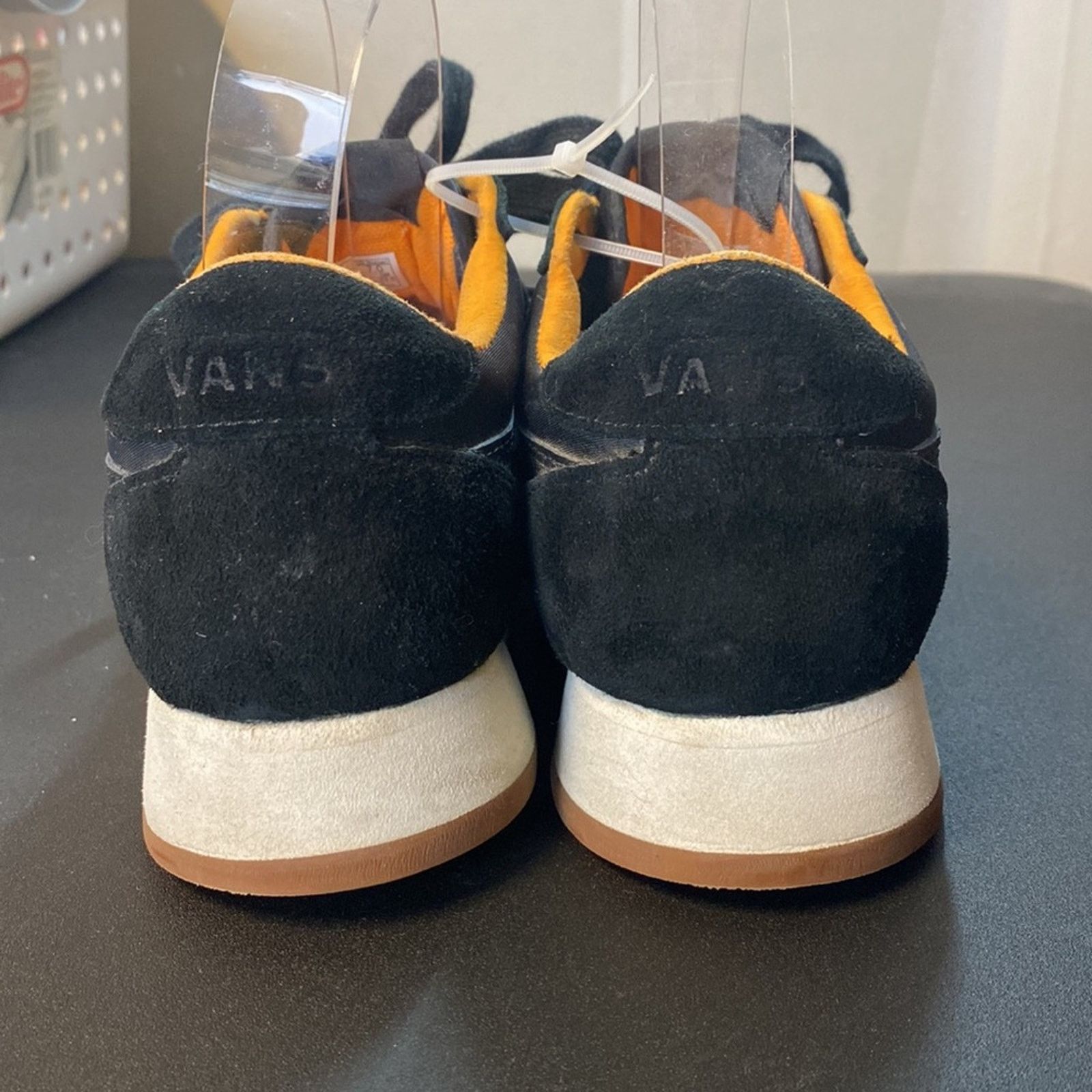 Vans Vans Men's Black Orange UltraCush Suede Athletic Sneaker 7 Size US 6.5 / IT 36.5 - 6 Thumbnail