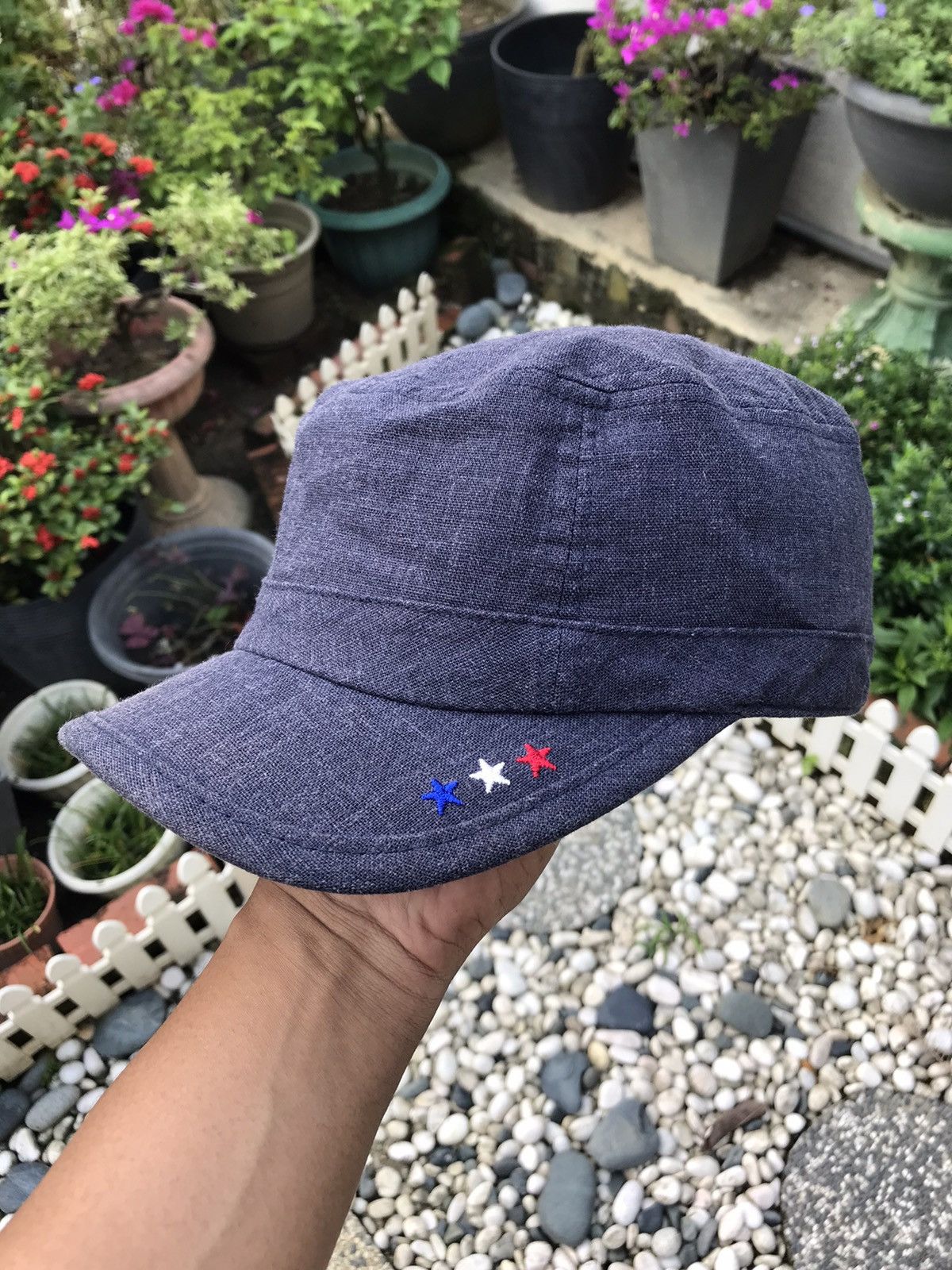Beams Plus VINTAGE BEAMS CHAMBRAY PATROL ARMY DESIGN CAP HAT 🇯🇵 Size ONE SIZE - 1 Thumbnail