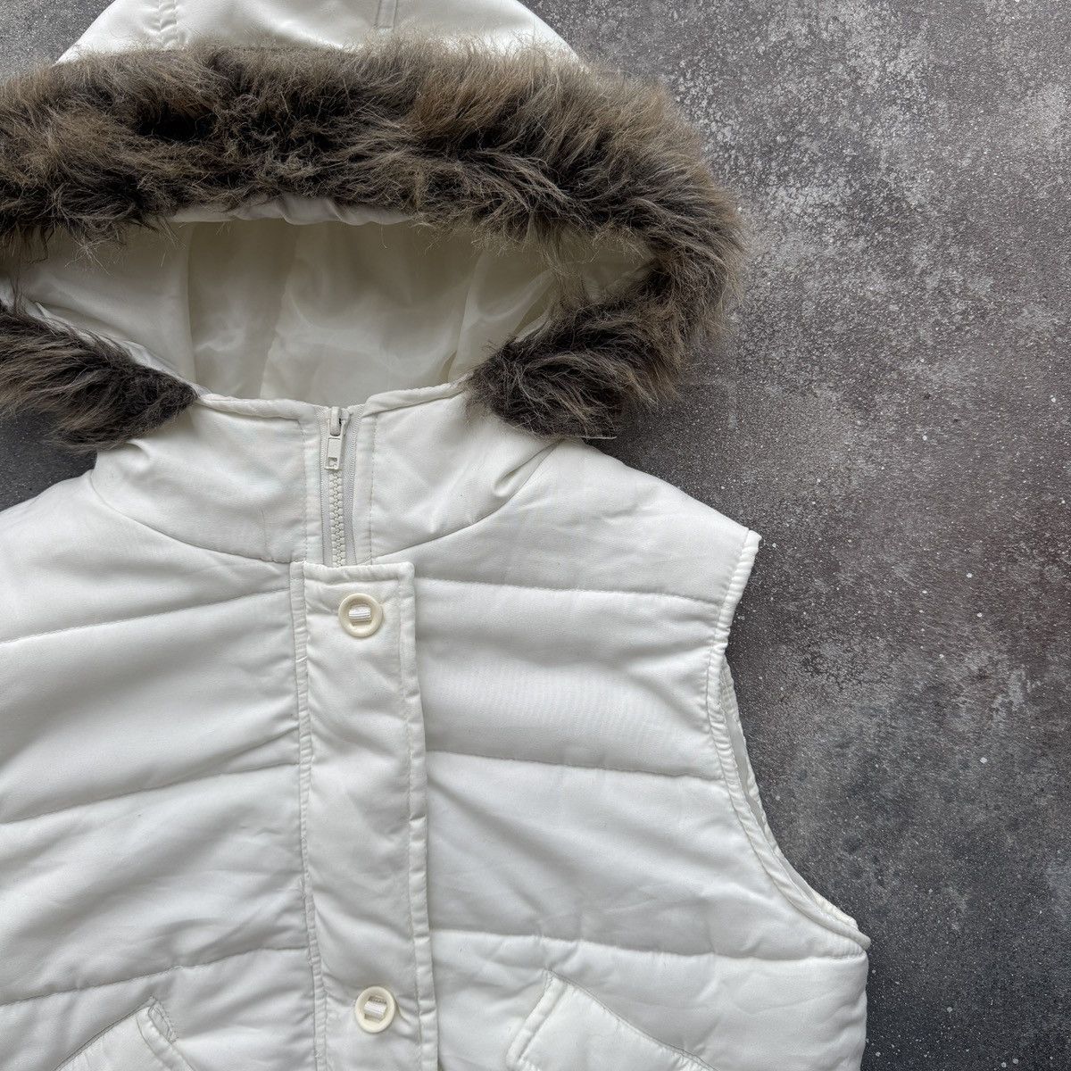 Hysteric Glamour Beauty Angel Y2K Vintage Faux Fur Hooded Vest Jacket Size M / US 6-8 / IT 42-44 - 5 Thumbnail
