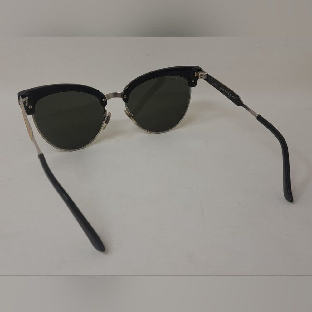 Gucci Gucci Womens Sunglasses Damascato Cat Eye Blck Gold Filigra Size ONE SIZE - 9 Thumbnail