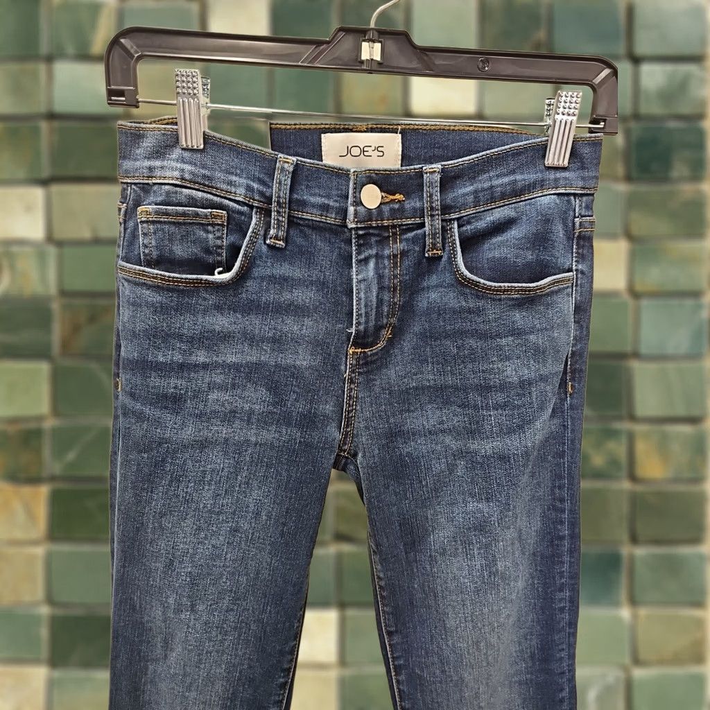 Vintage Joe's Jeans Provocateur Blue Dark Wash Bootcut Jeans Women 25 Regular 30in Inseam Denim 5-Pocket Slimming Stretch Size 42" / US 20 - 1 Thumbnail