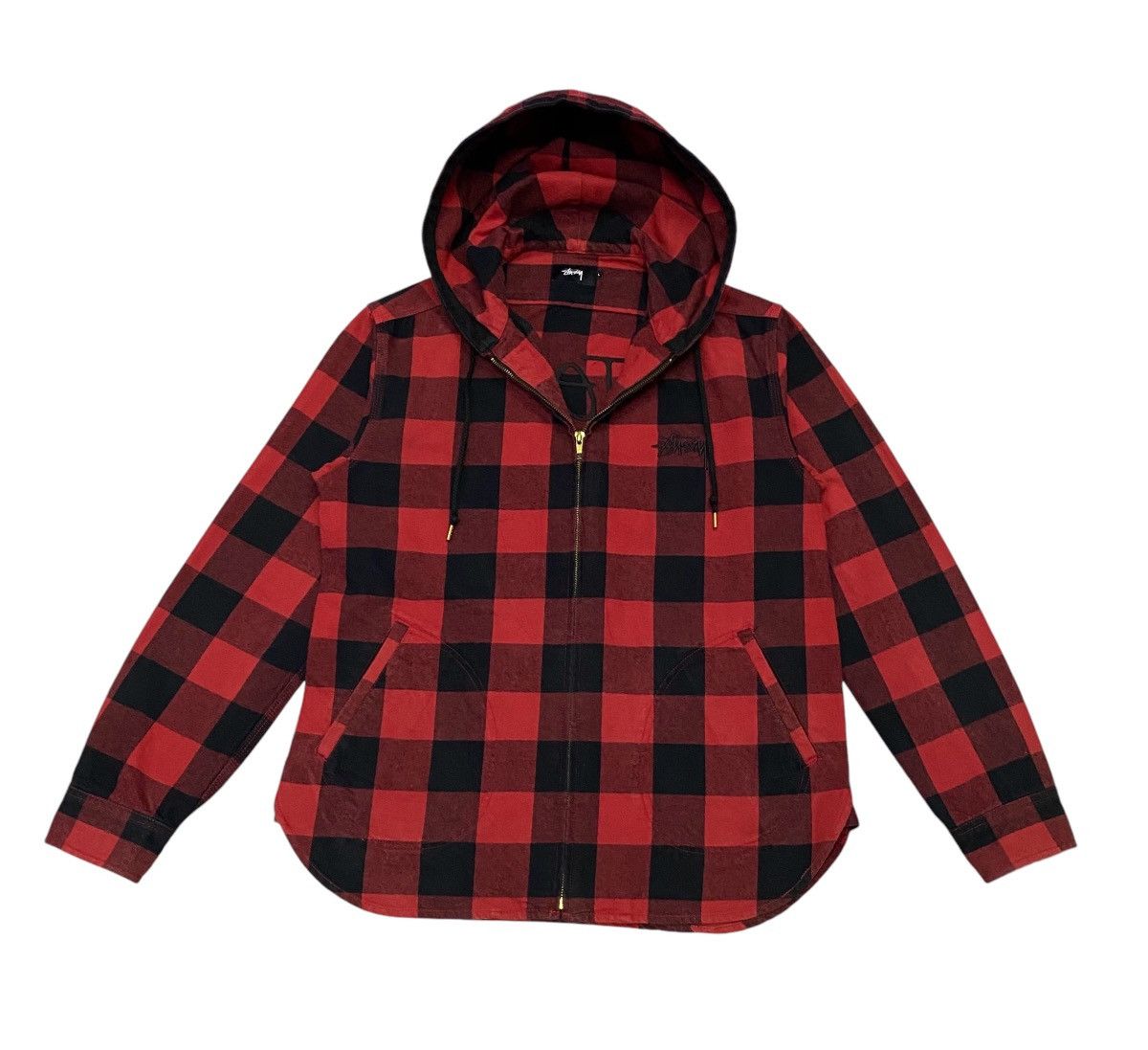 Stussy International Tribe Flannel Zipper Hoodie
