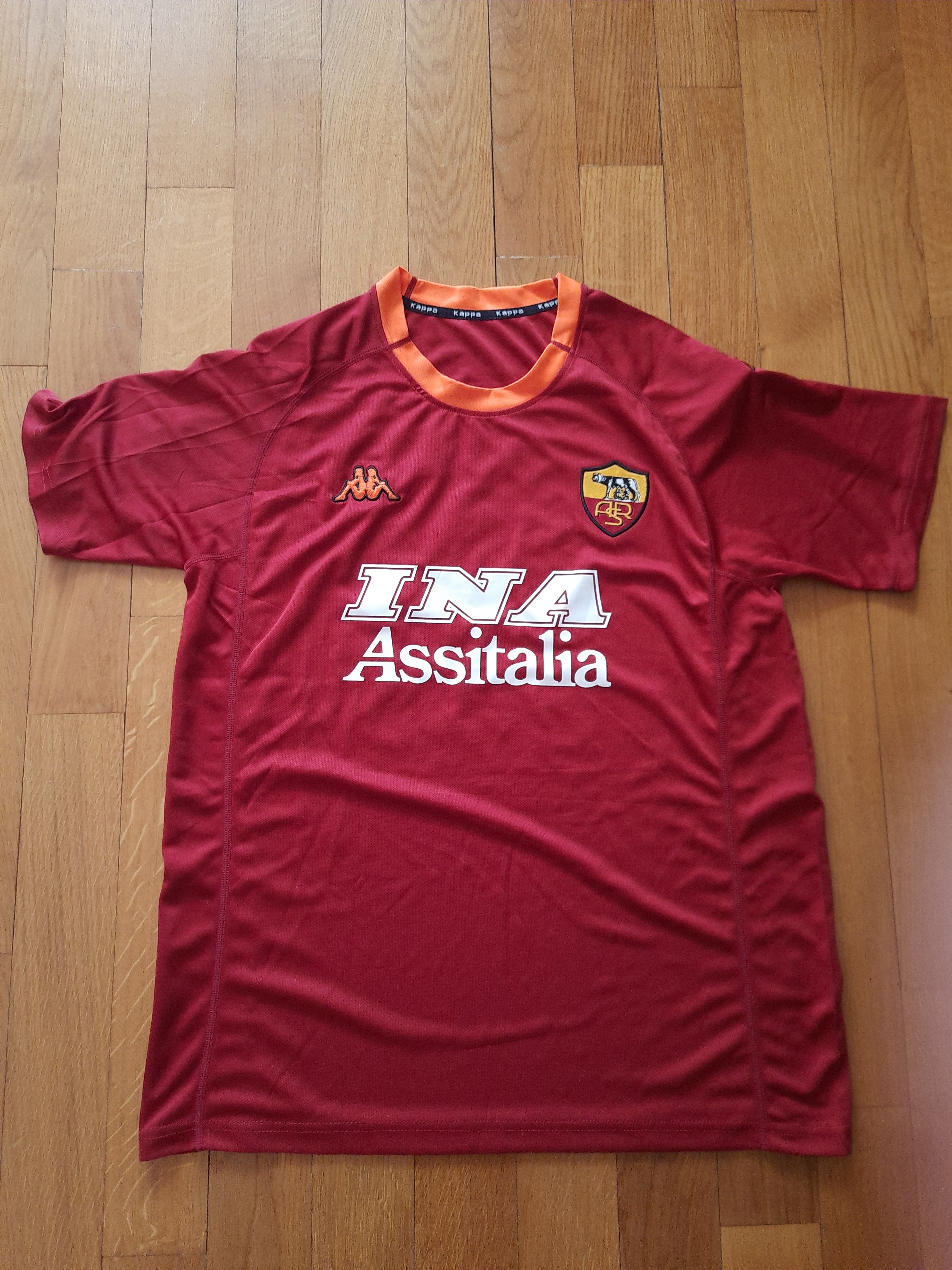 Other Totti A S Roma Retro Soccer Jersey Tee T Shirt Size US L / EU 52-54 / 3 - 2 Thumbnail