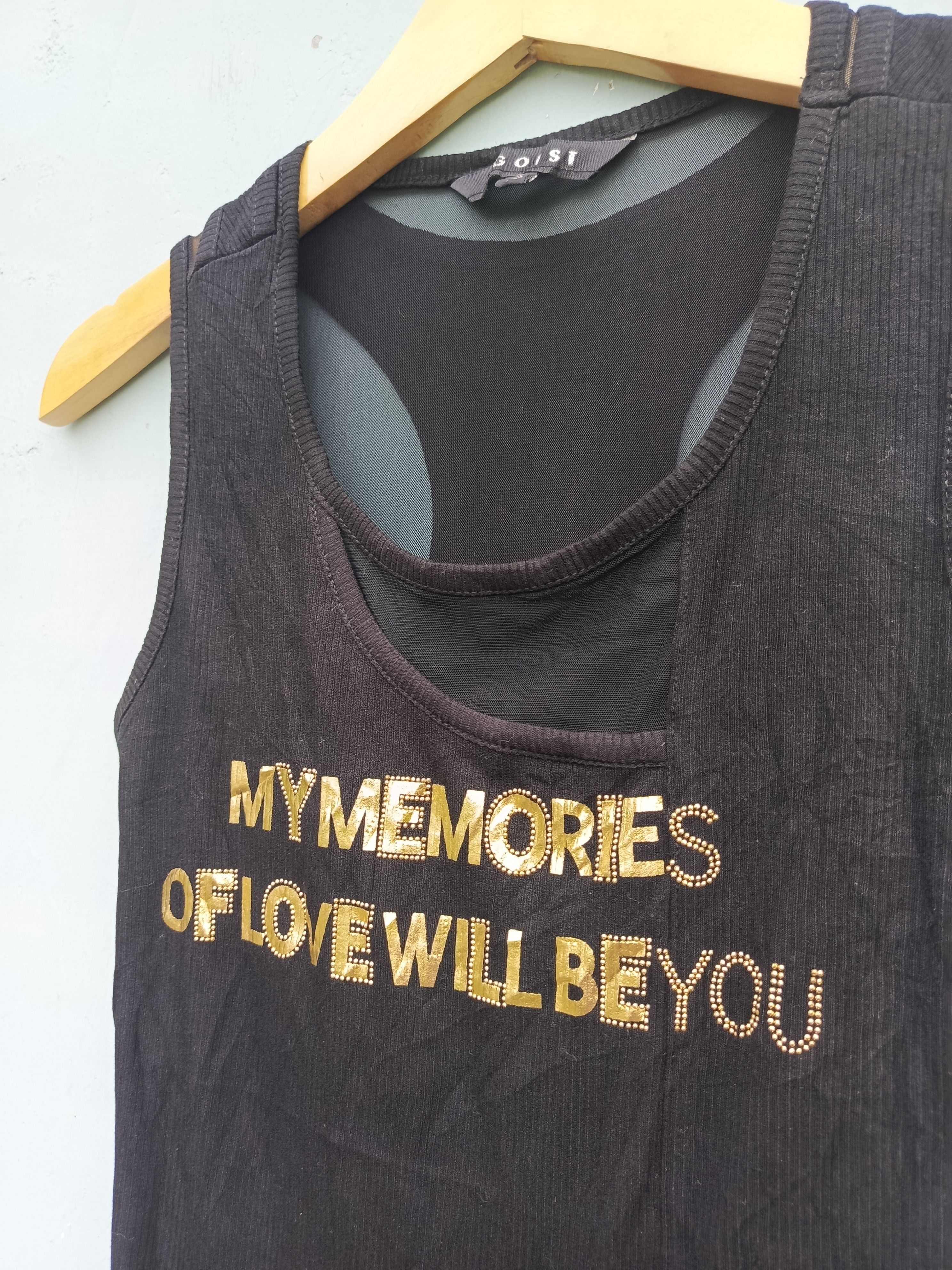 Japanese Brand Egoist my memories of love will be you tank tops Size M / US 6-8 / IT 42-44 - 6 Thumbnail