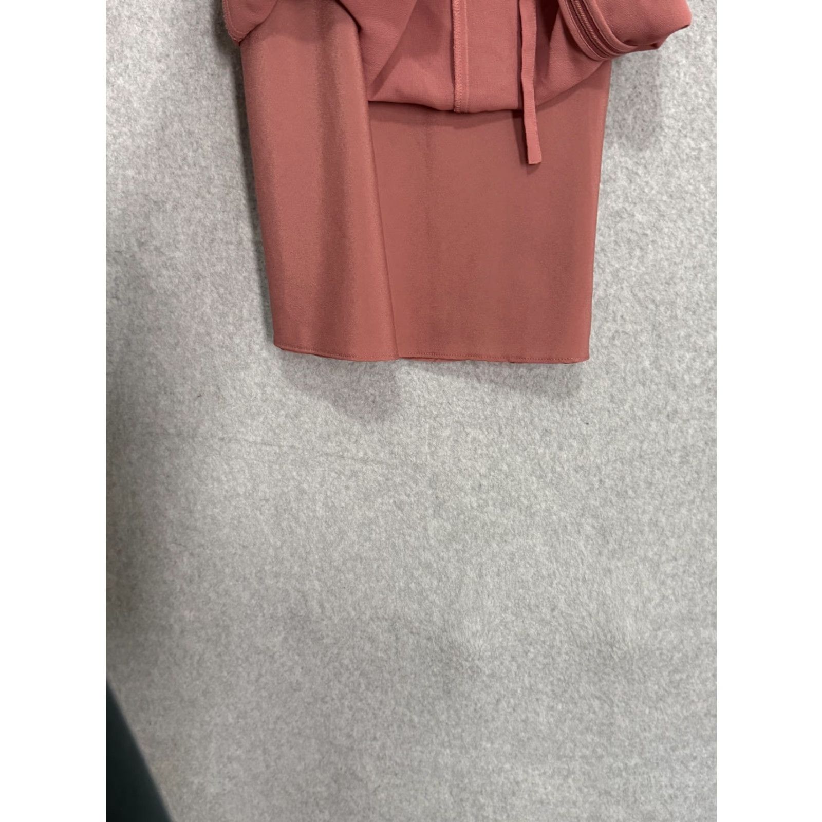 Ted Baker Ted Baker Faithiy Dress Womens 1 Pink Ruffle Tie Neck Maxi Long Sleeve Lined Size XS / US 0-2 / IT 36-38 - 7 Thumbnail