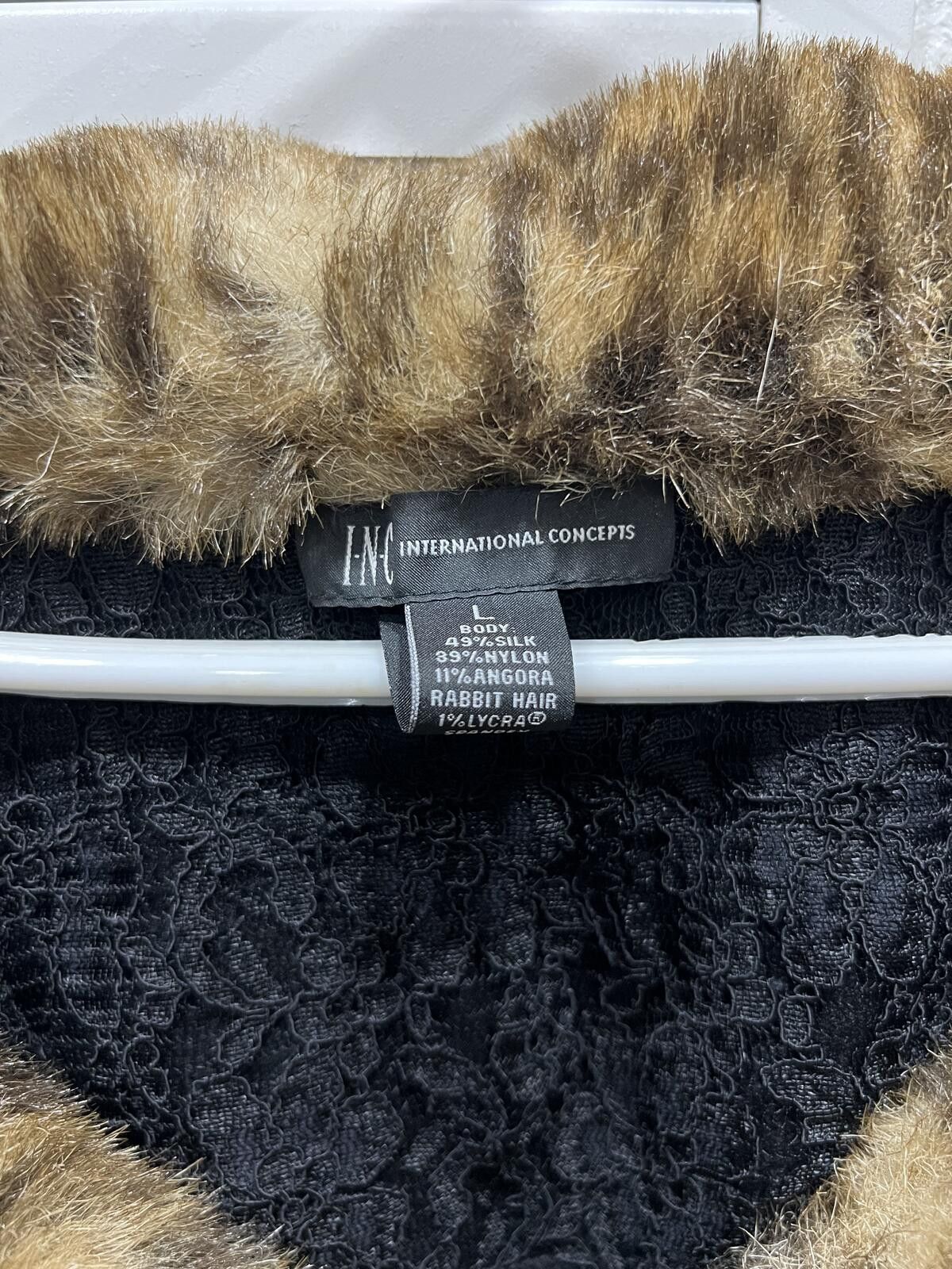 Other Y2K black cardigan with leopard fur Size M / US 6-8 / IT 42-44 - 2 Thumbnail