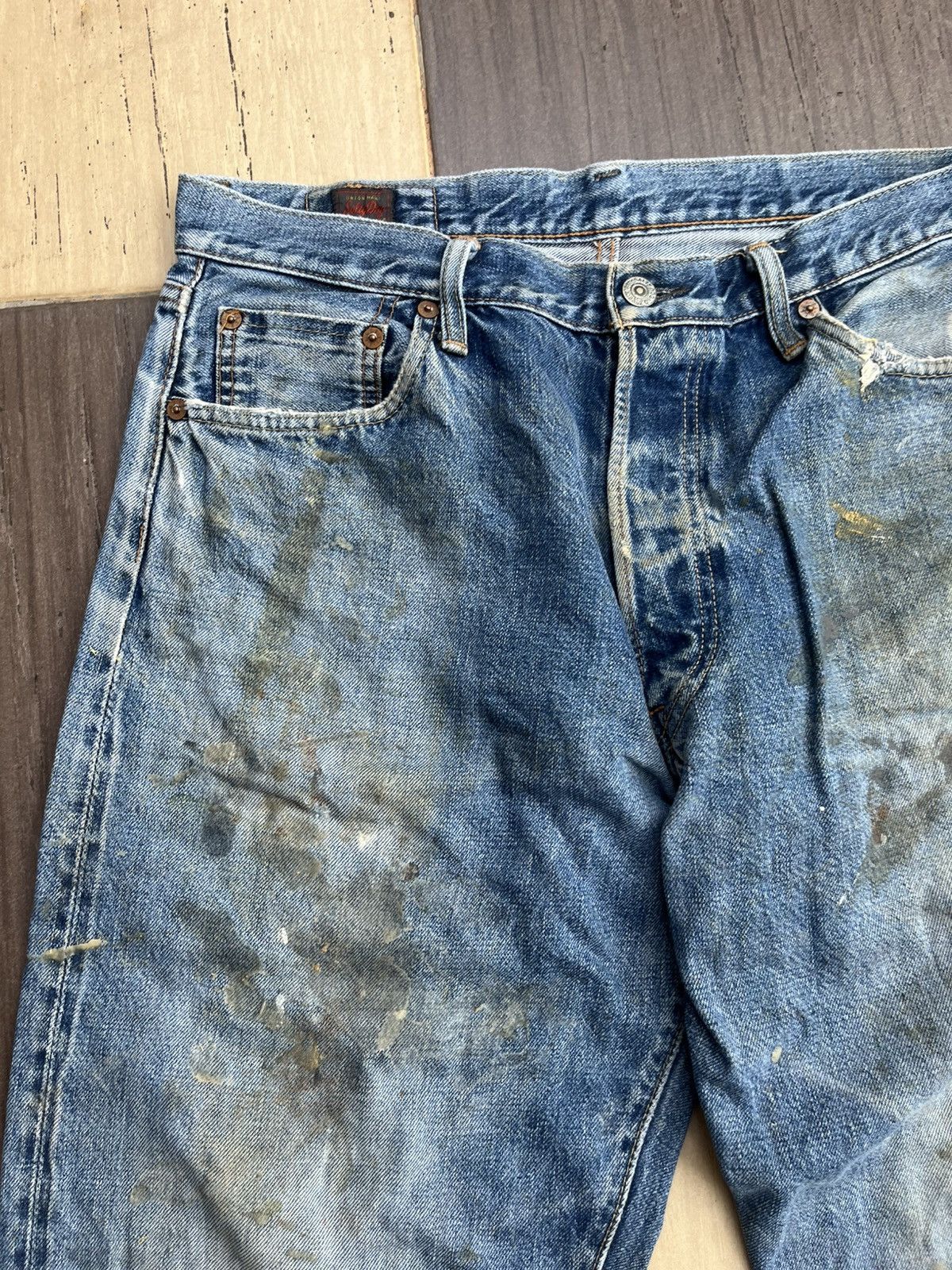 Japanese Brand Salty dog distressed denim Size US 32 / EU 48 - 2 Thumbnail