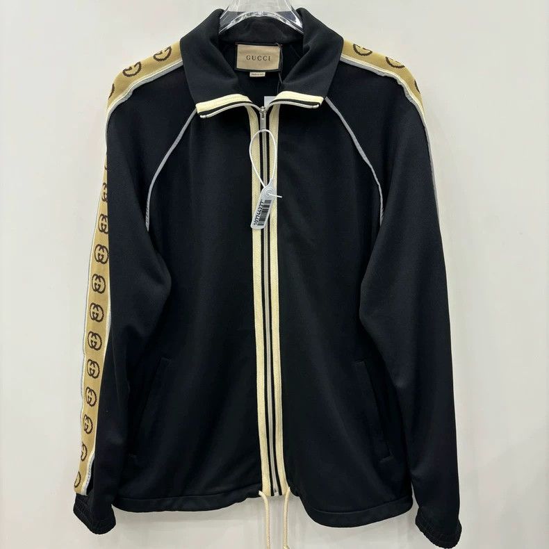 Gucci Gucci Side-sleeved Logo striped casual long-sleeved jacket Size US L / EU 52-54 / 3 - 1 Thumbnail