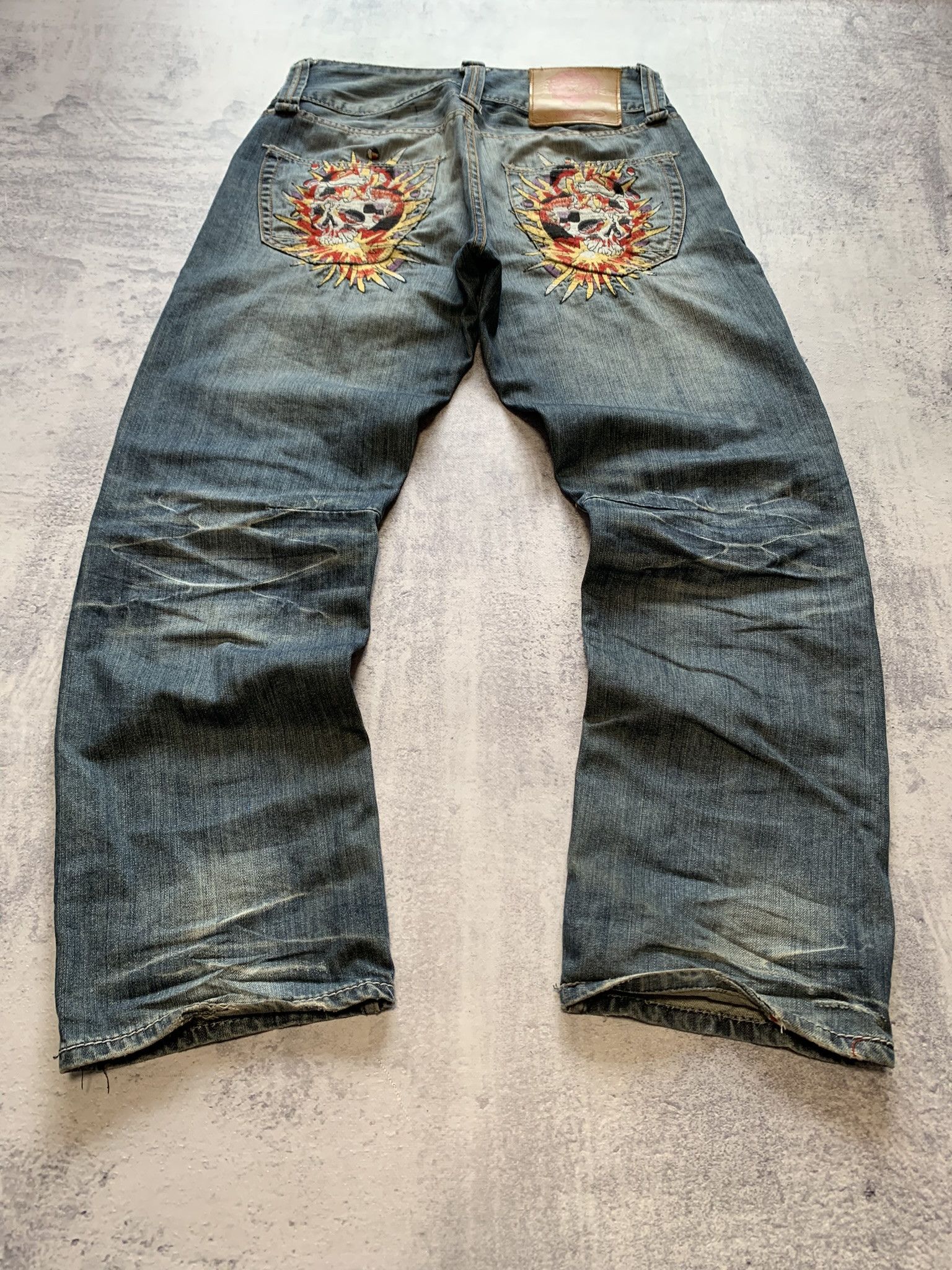 Ed Hardy Vintage Ed Hardy Jeans by Christian Audigier Denim Pants Y2K Size US 34 / EU 50 - 2 Thumbnail