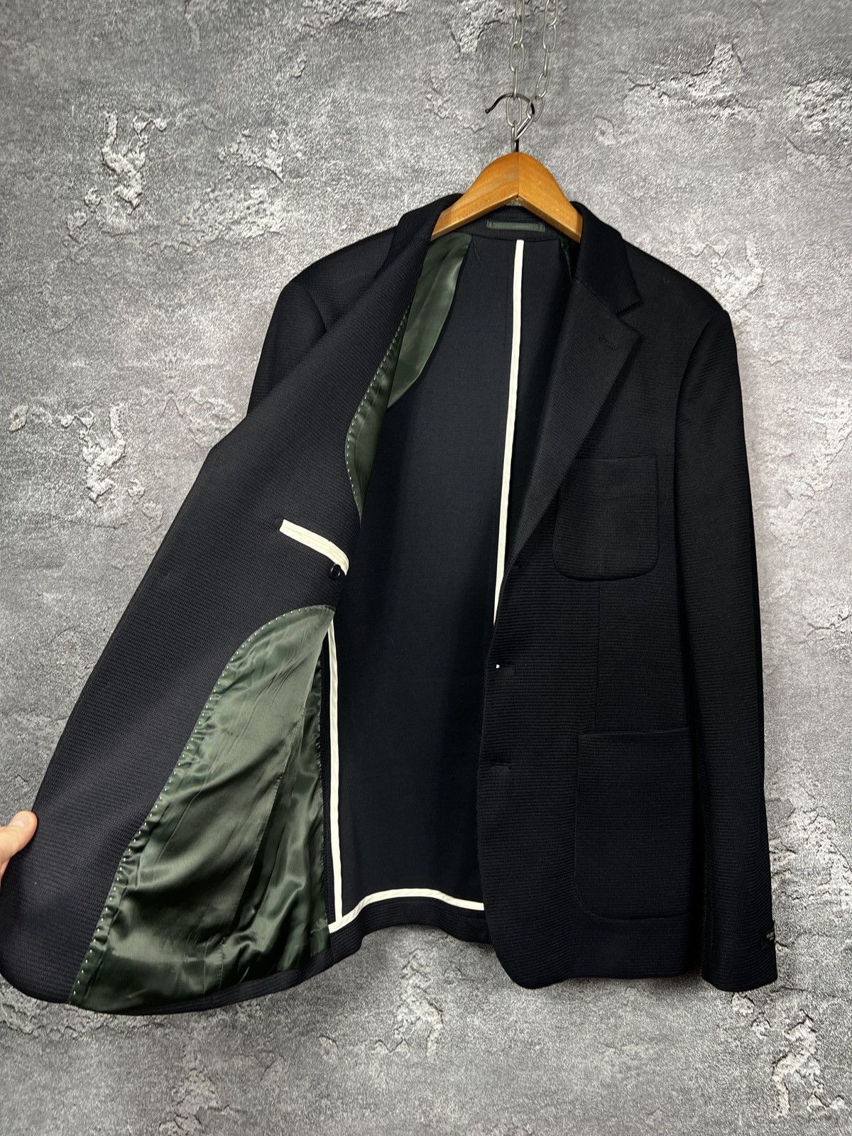 Other Luxury Moncrief London Dark Blue Classic Blazer Size 42 Size 42R - 8 Thumbnail