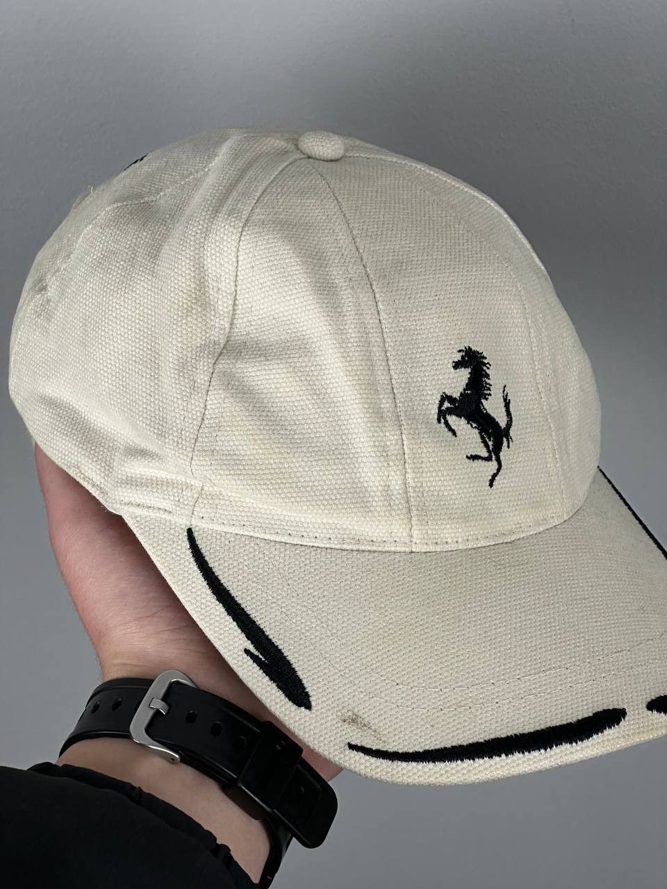 Ferrari Vintage Ferarri Embroidery F-1 Racing Cap Os Size ONE SIZE - 6 Thumbnail