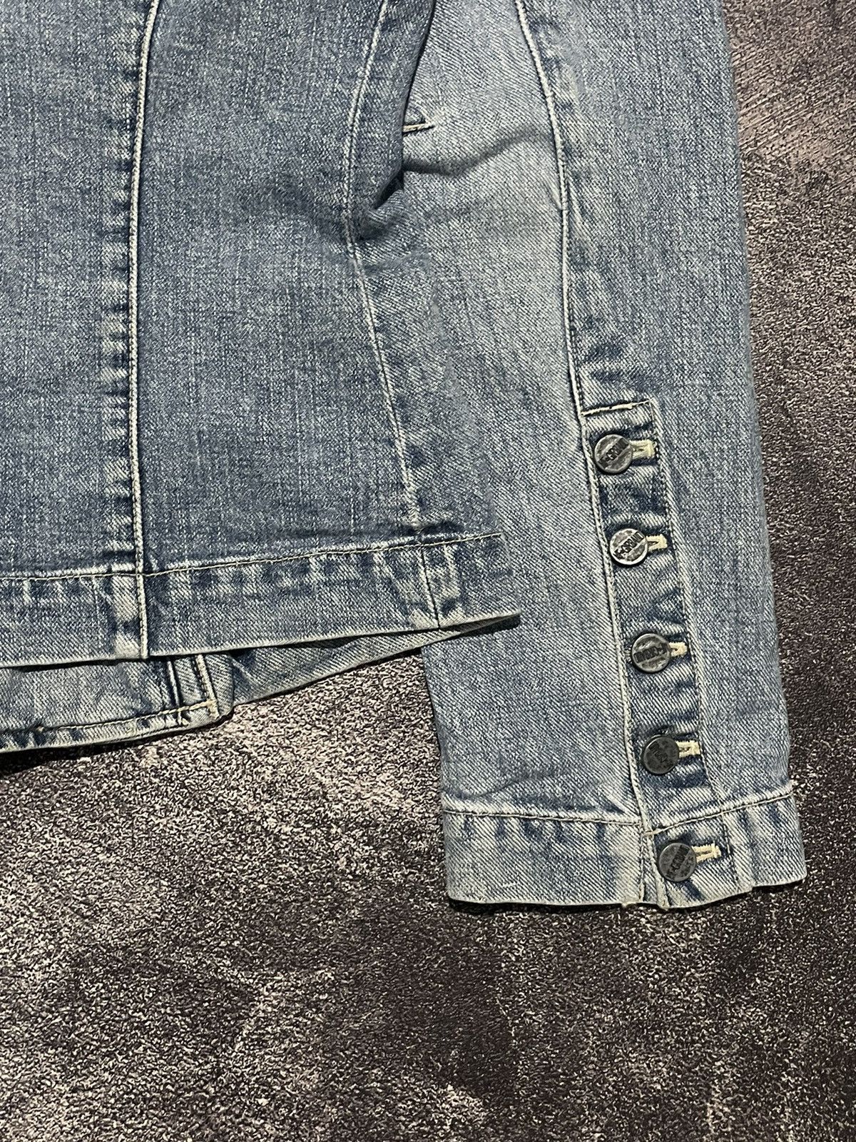 Marithe + Francois Girbaud Vintage Marithe Francois Girbaud Denim Blazer Jacket Size M / US 6-8 / IT 42-44 - 8 Thumbnail