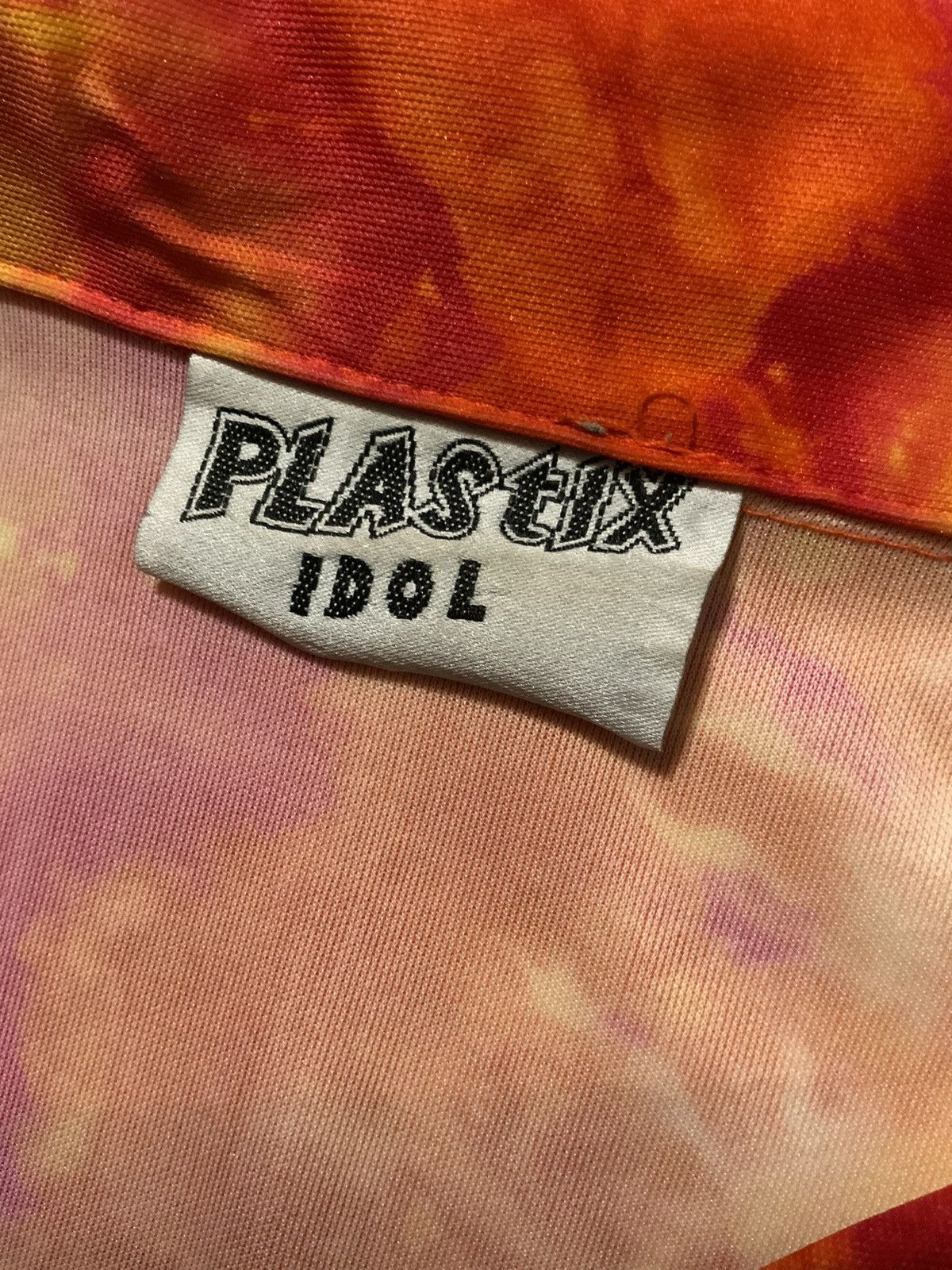 Vintage Vintage 90s Y2K Plastix Idol Club Rave Atomic Flames Shirt Size US M / EU 48-50 / 2 - 6 Thumbnail