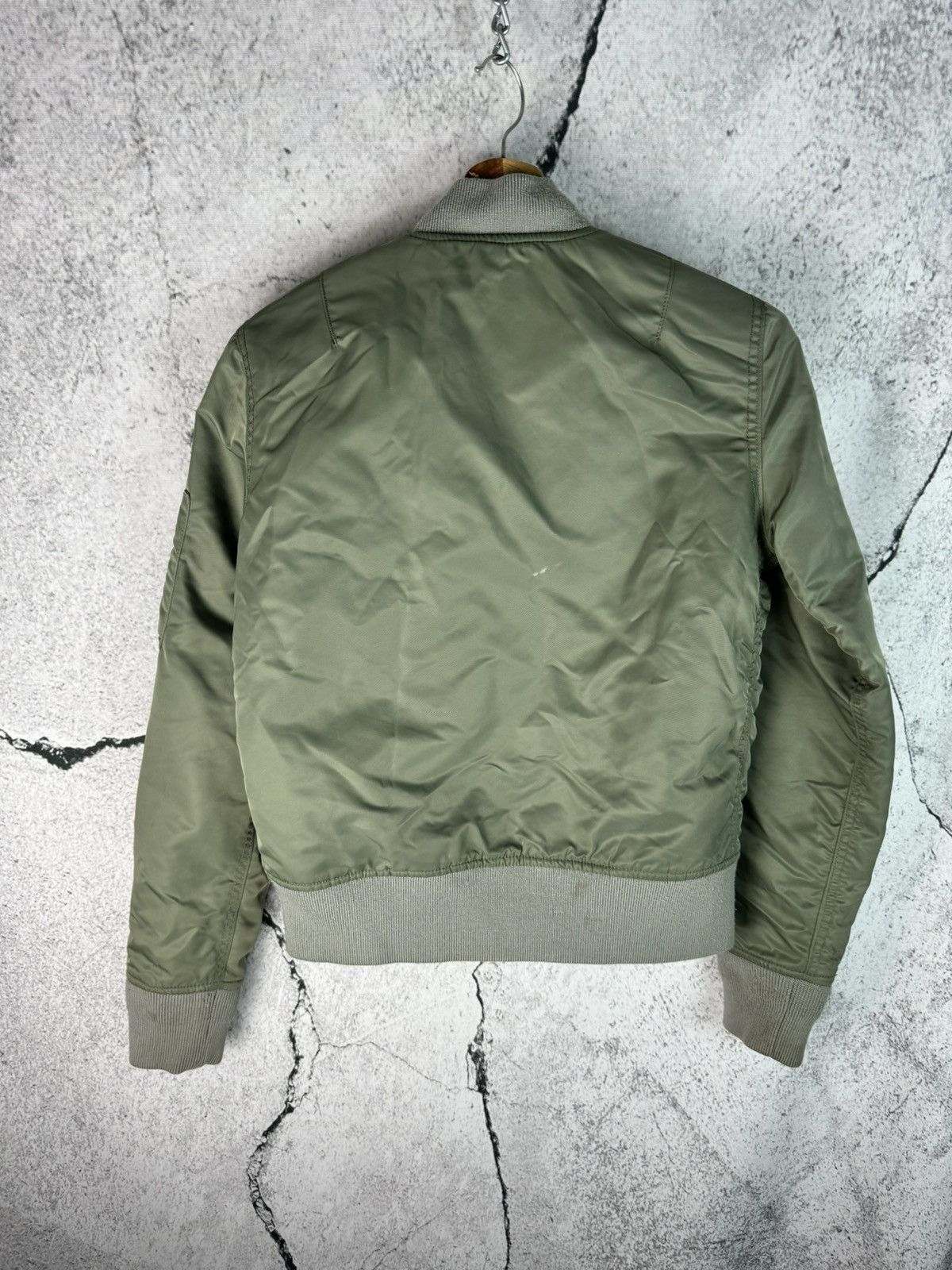 Schott Vintage Schott Brown MA-1 Reversible Cropped Bomber Jacket Size M / US 6-8 / IT 42-44 - 2 Thumbnail