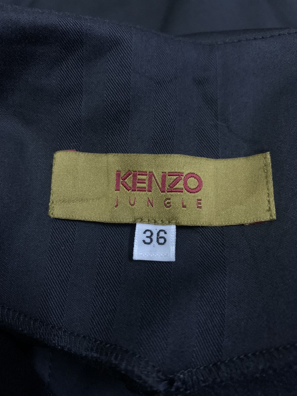 パンツ 2000AW KENZO jungle baggy flare Slacks 💥Vtg Flare Kenzo Jungle Stripe Pant