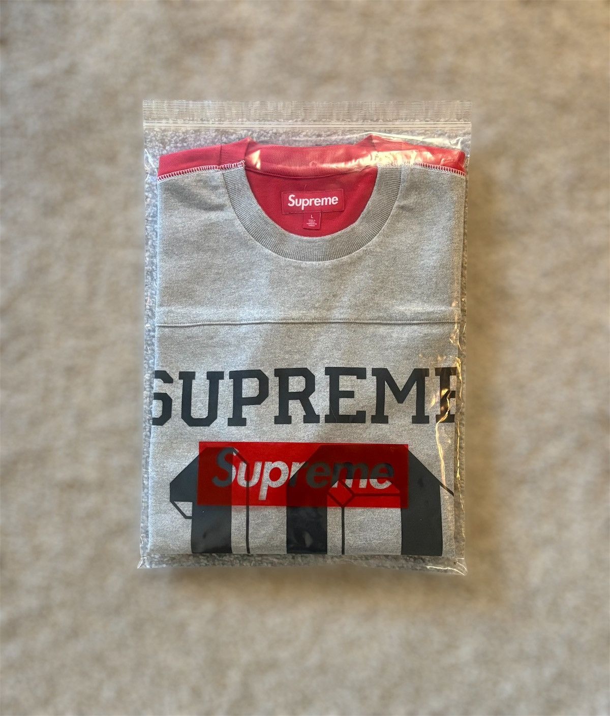Supreme Supreme Split L/S Football Top Grey Size US L / EU 52-54 / 3 - 1 Thumbnail
