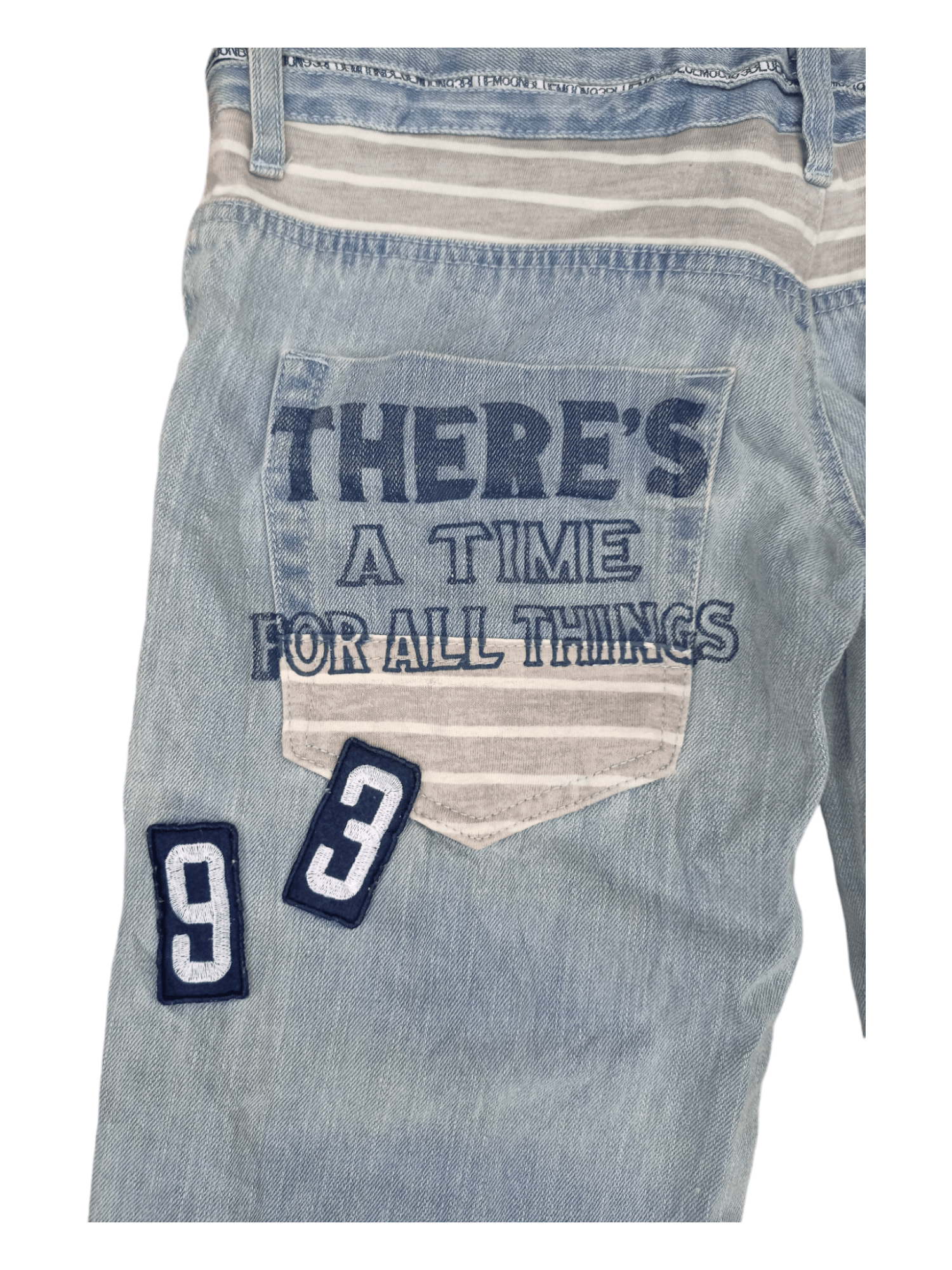 Japanese Brand Blue Moon Blue Big Blowout Patched Japanese Jeans Size US 30 / EU 46 - 13 Thumbnail