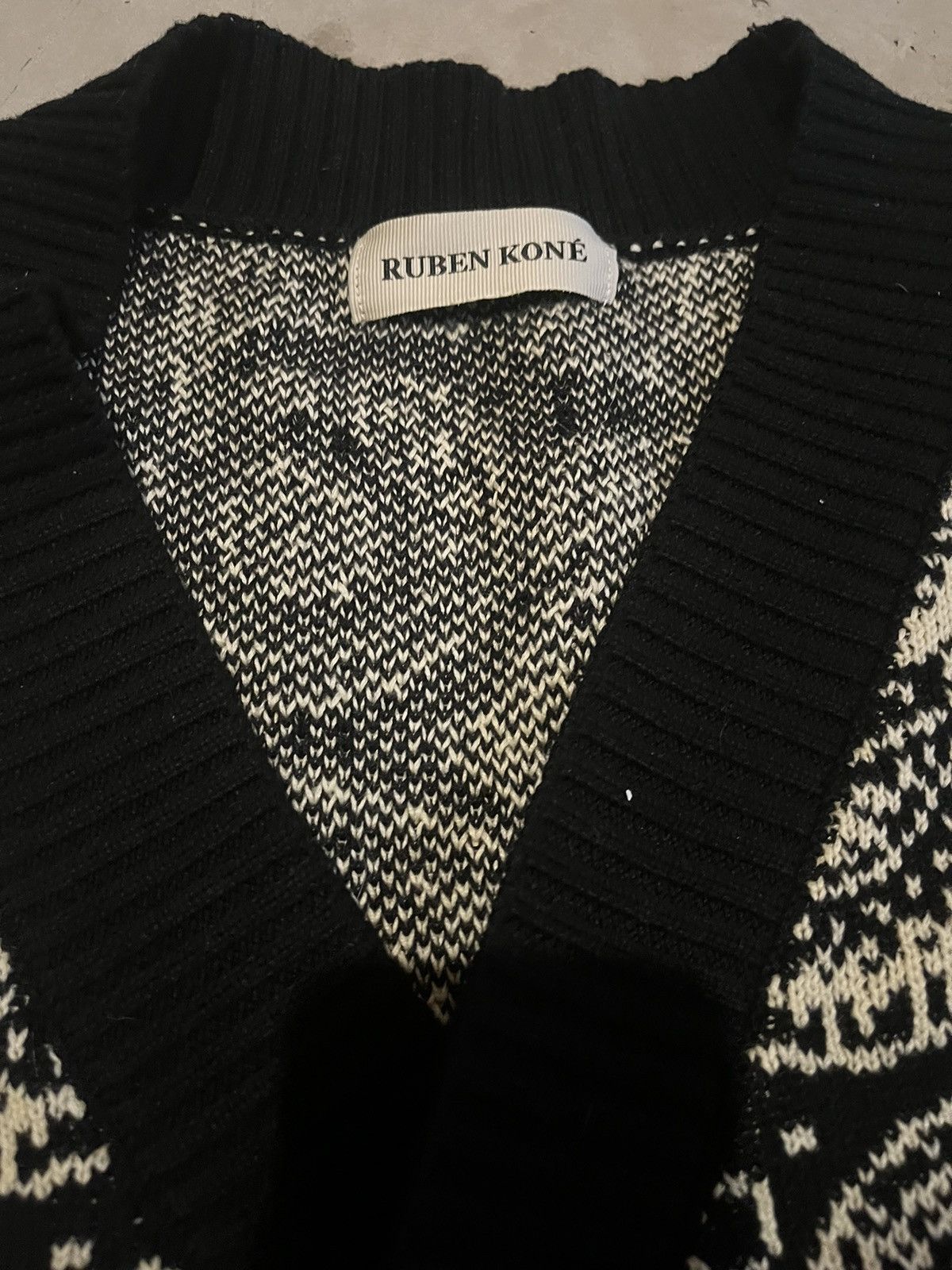 Ruben Kone PAISLEY CARDIGAN "INK" RUBEN KONE Size US L / EU 52-54 / 3 - 3 Thumbnail