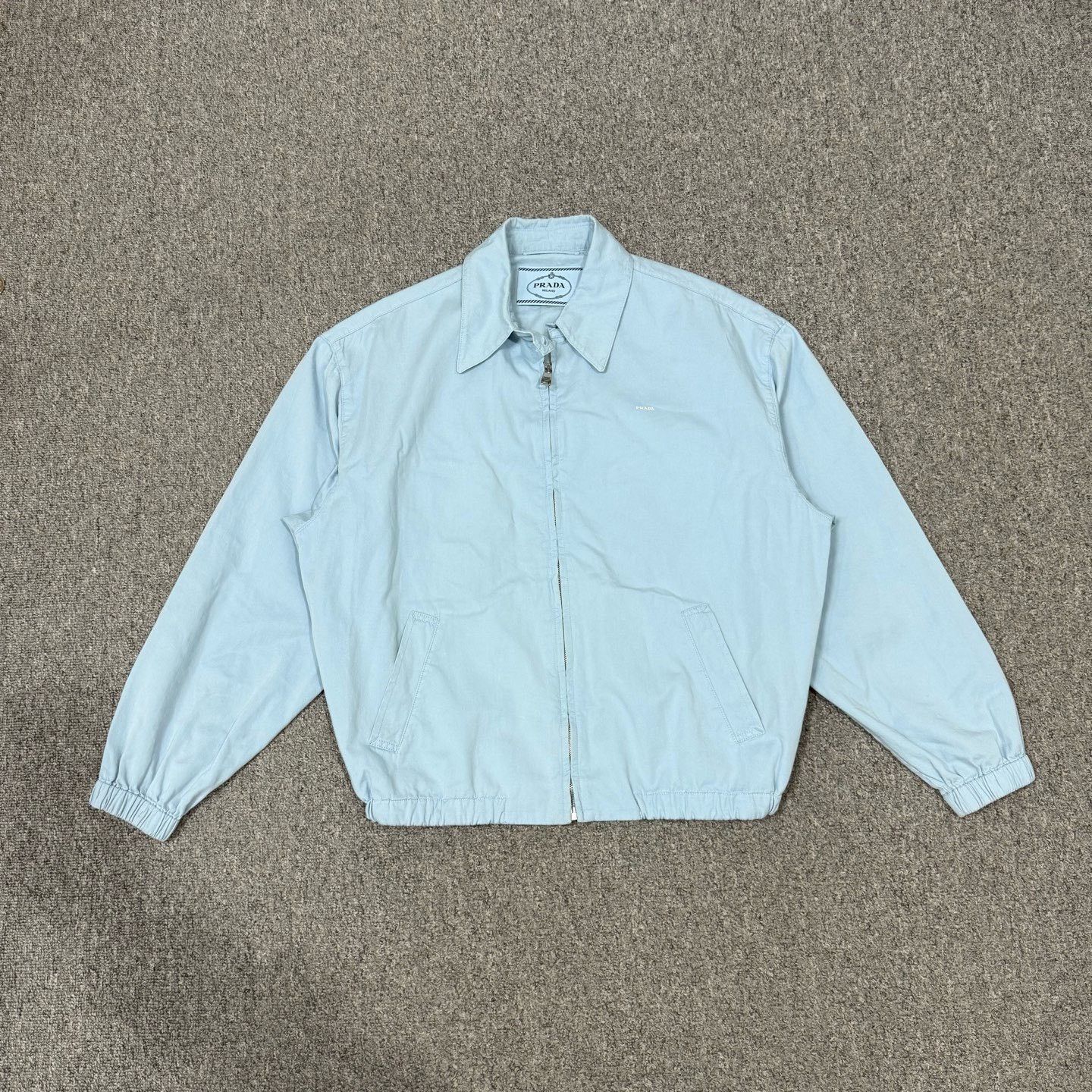 Prada Prada 2025 Light Blue Zip Jacket Size XS / US 0-2 / IT 36-38 - 1 Thumbnail