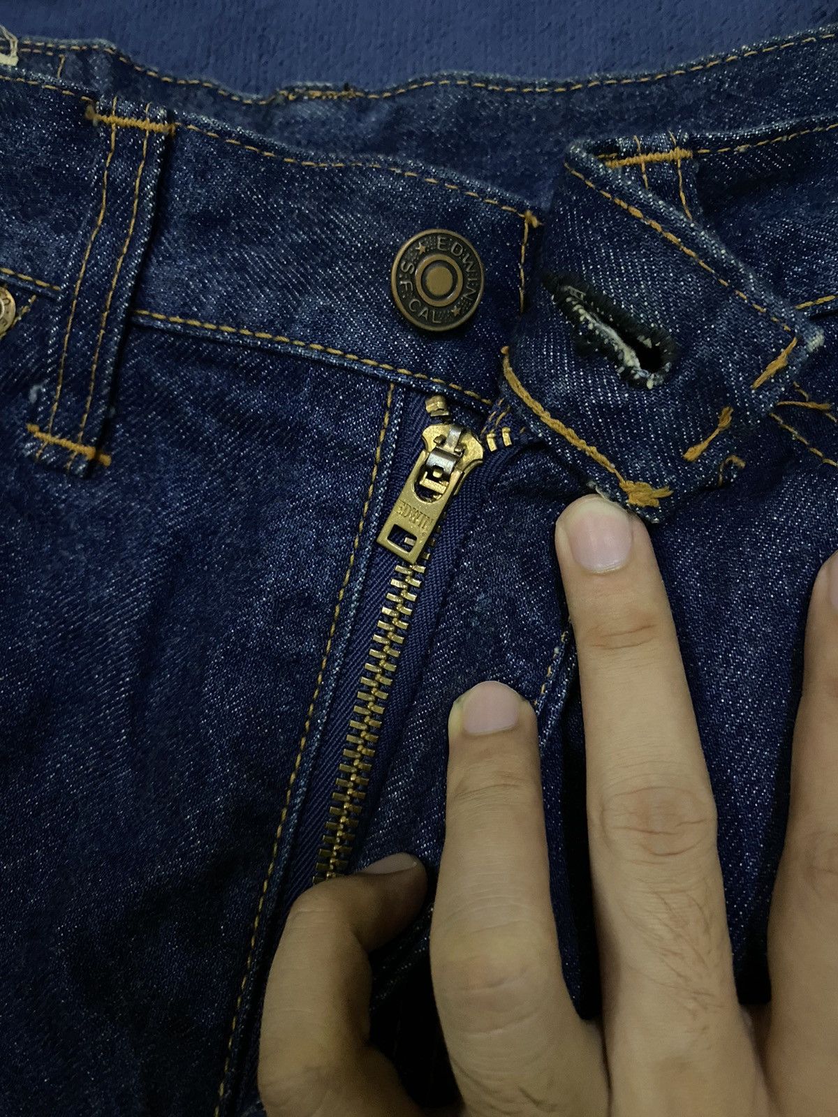 Edwin Vintage 90s Edwin ST704 Denim Jeans Size US 32 / EU 48 - 4 Thumbnail