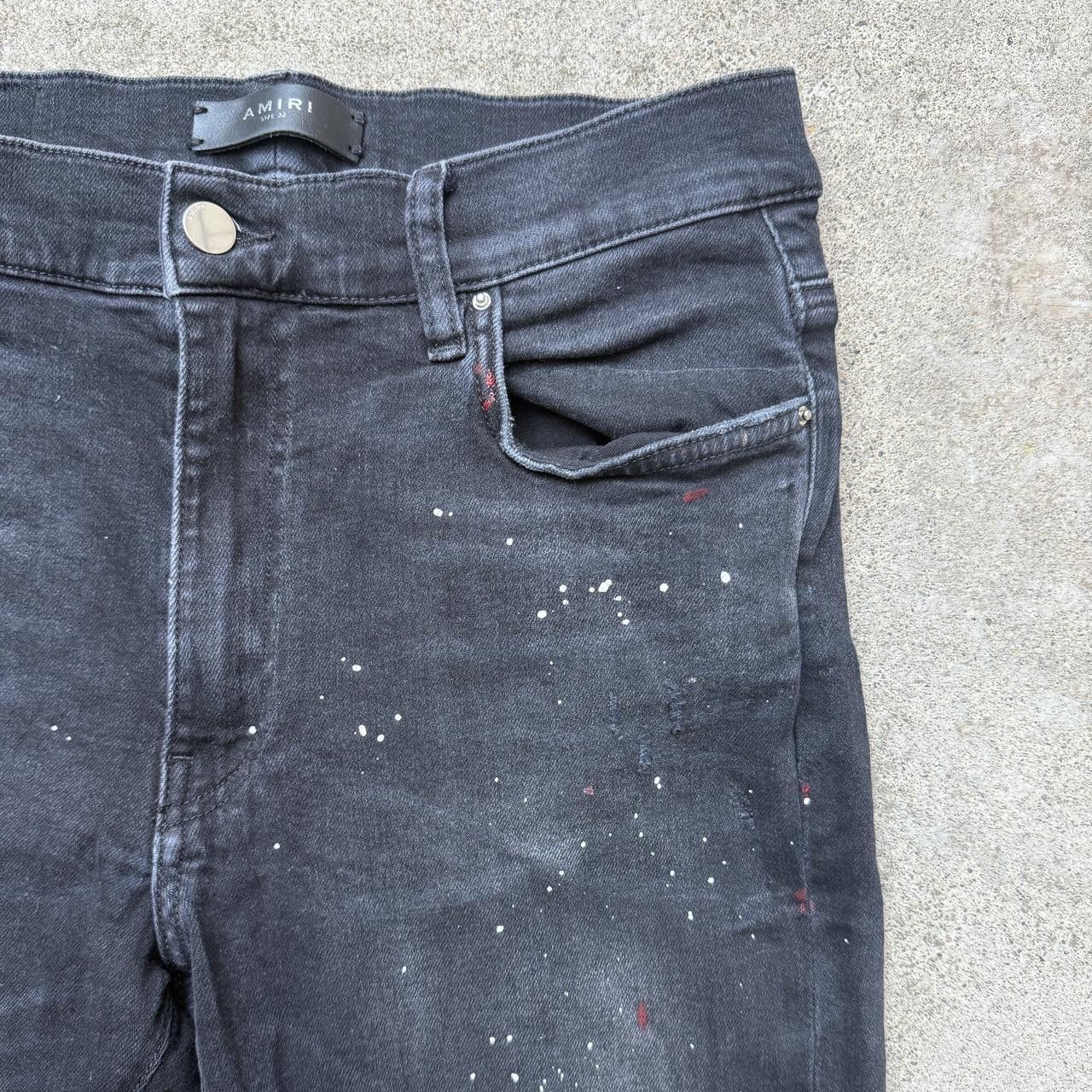 Amiri amiri black skinny painter jeans destroyed thrashed Size US 32 / EU 48 - 3 Thumbnail
