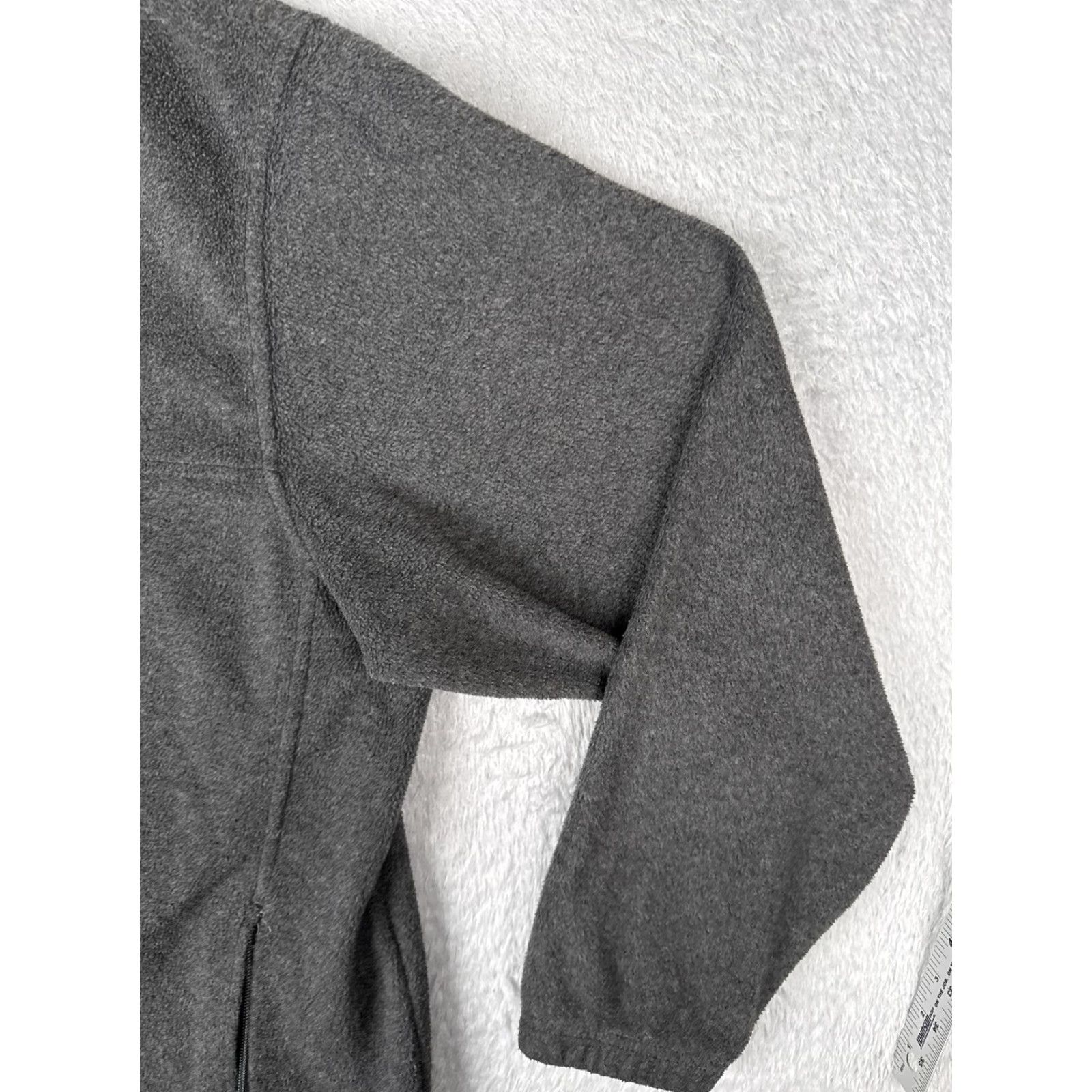 Vintage Columbia Jacket Womens 3X Gray Fleece Full Zip Collared Pockets Outdoor Warm Size XXL / US 16-18 / IT 52-54 - 2 Thumbnail