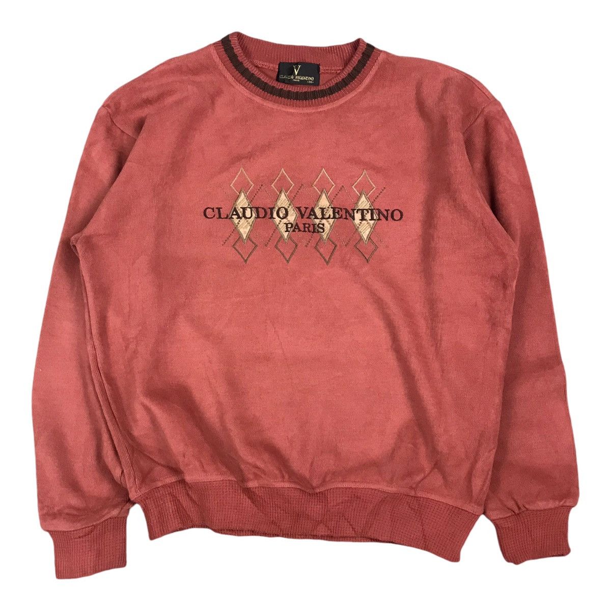 Japanese Brand CLAUDIO VELENTINO SWEATSHIRT SENTER LOGO Size US M / EU 48-50 / 2 - 1 Thumbnail