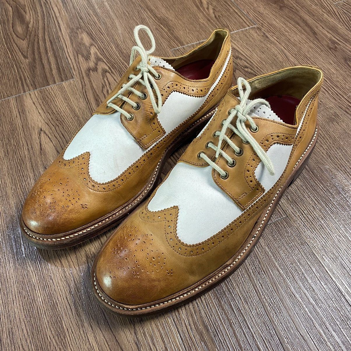 Grenson GRENSON Leather Wing Tip Brogues Two Tone 51902325 Size US 10 / EU 43 - 2 Thumbnail