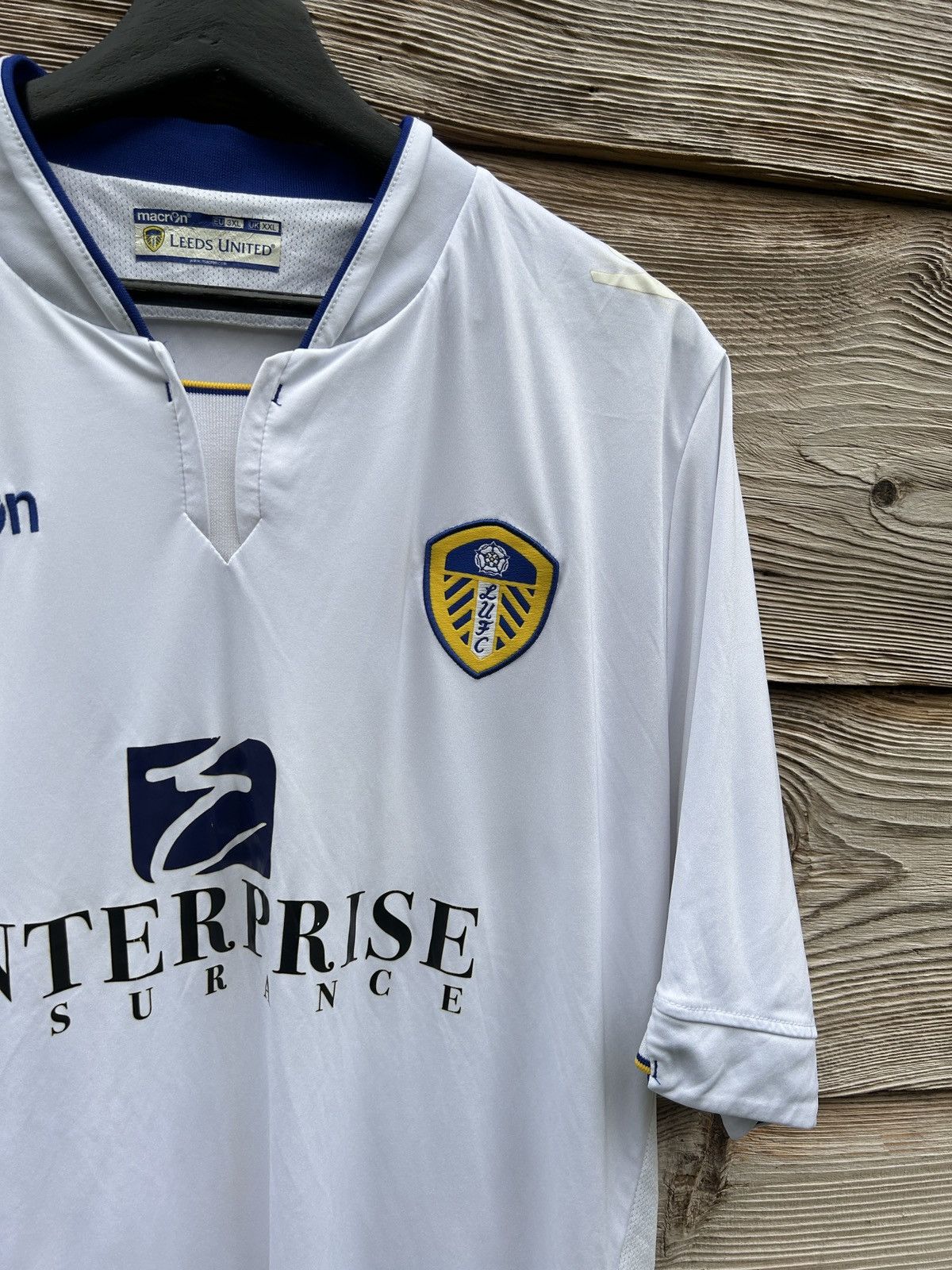 Macron Macron Leeds United FC 2014/15 Home Kit Soccer Jersey Size US XXL / EU 58 / 5 - 2 Thumbnail