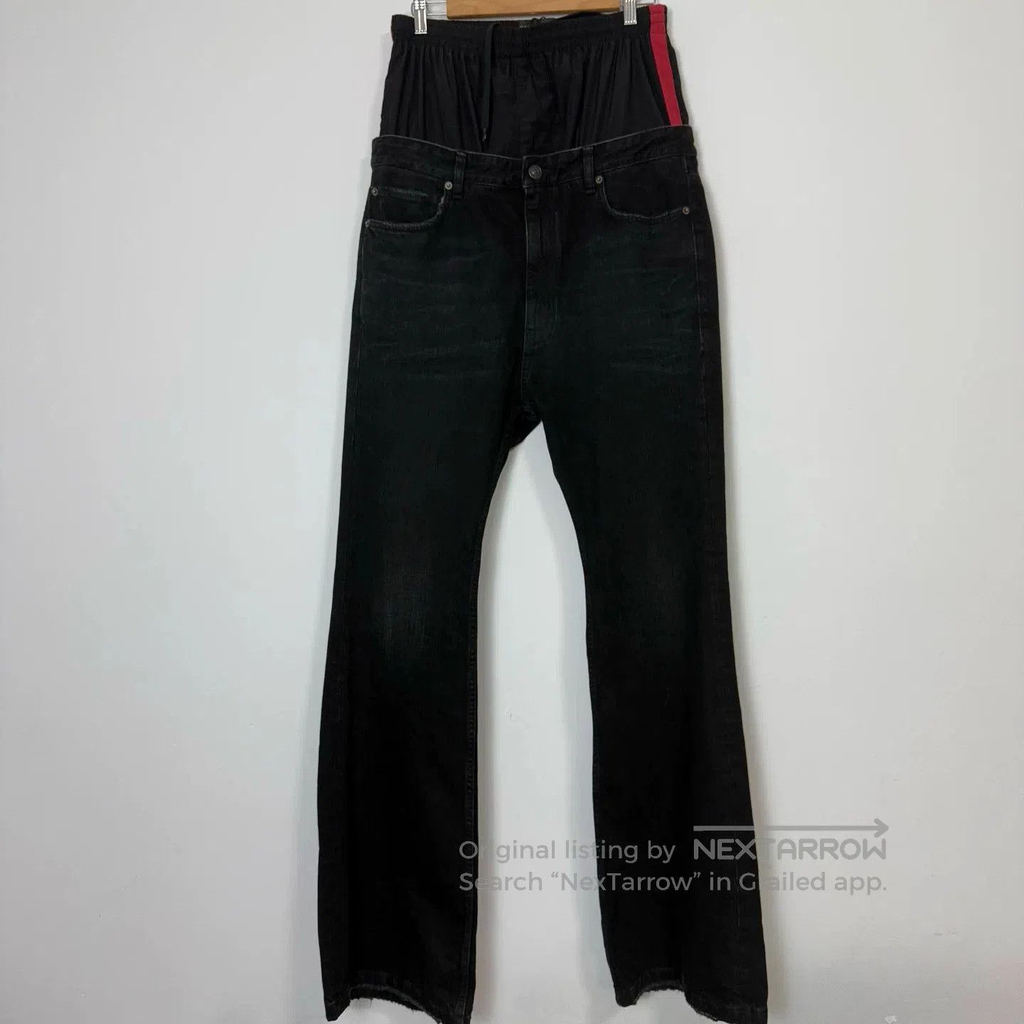 Balenciaga Balenciaga Double Waist Flare Jeans. Size US 26 / EU 42 - 1 Thumbnail