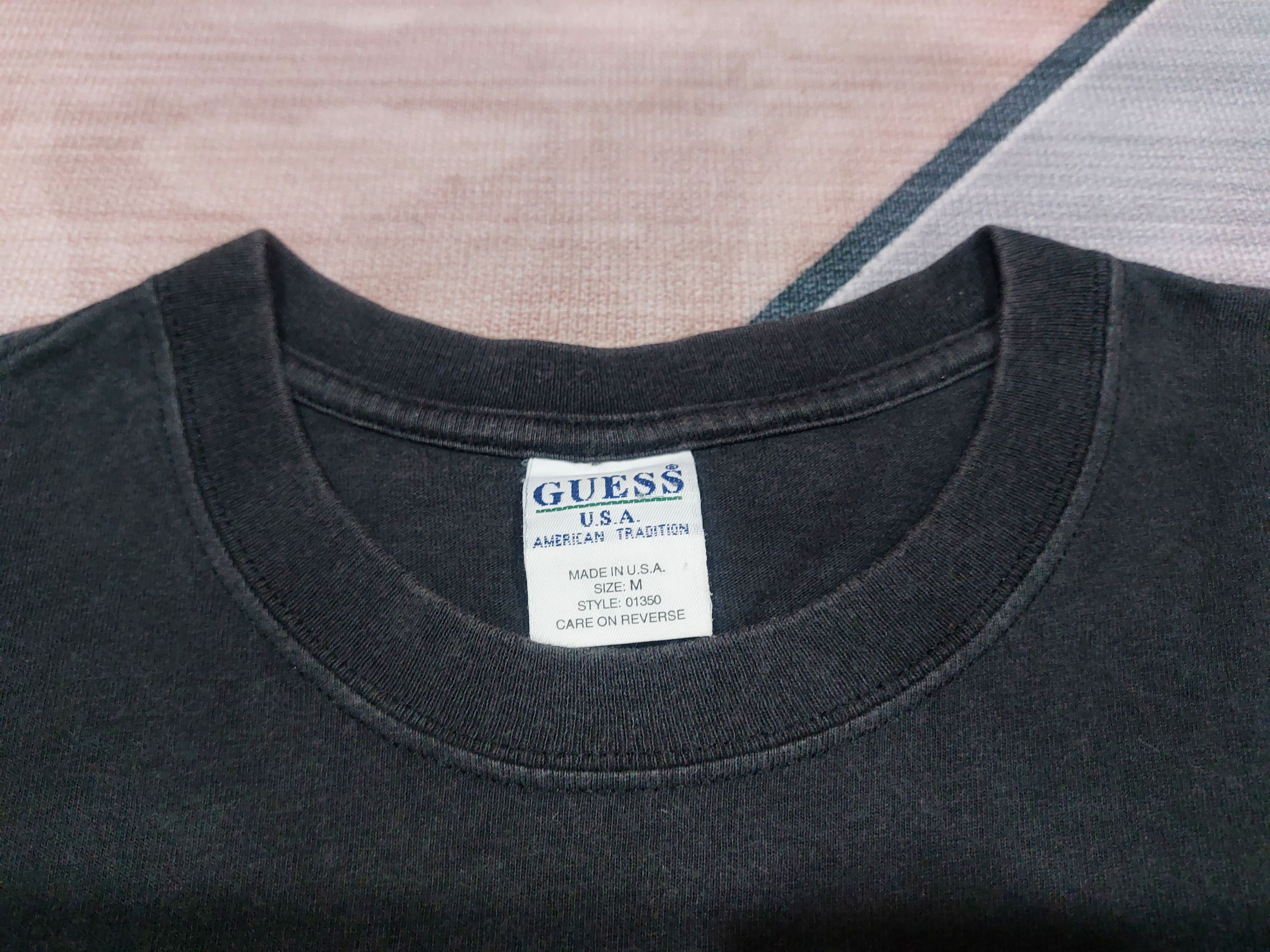 Guess × Vintage VINTAGE GUESS JEANS SPELLOUT TEE SUN FADED Size US M / EU 48-50 / 2 - 5 Thumbnail