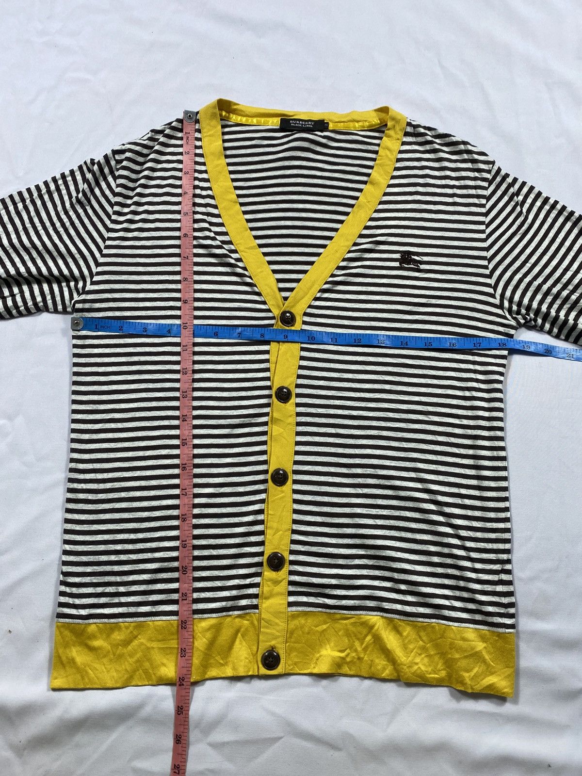 Burberry Vintage Burberry Black Label Cardigan Stripe kurtcobainstyle Size US M / EU 48-50 / 2 - 9 Thumbnail