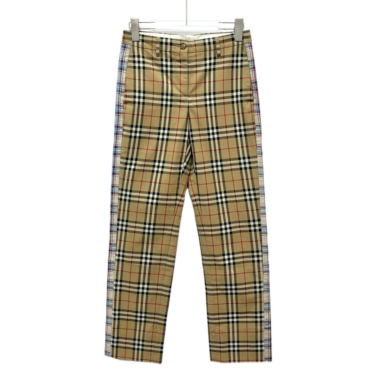 Burberry Burberry Brown Vintage Check Cotton Casual Pants K26WX Size 25" / US 0 / IT 36 - 1 Thumbnail
