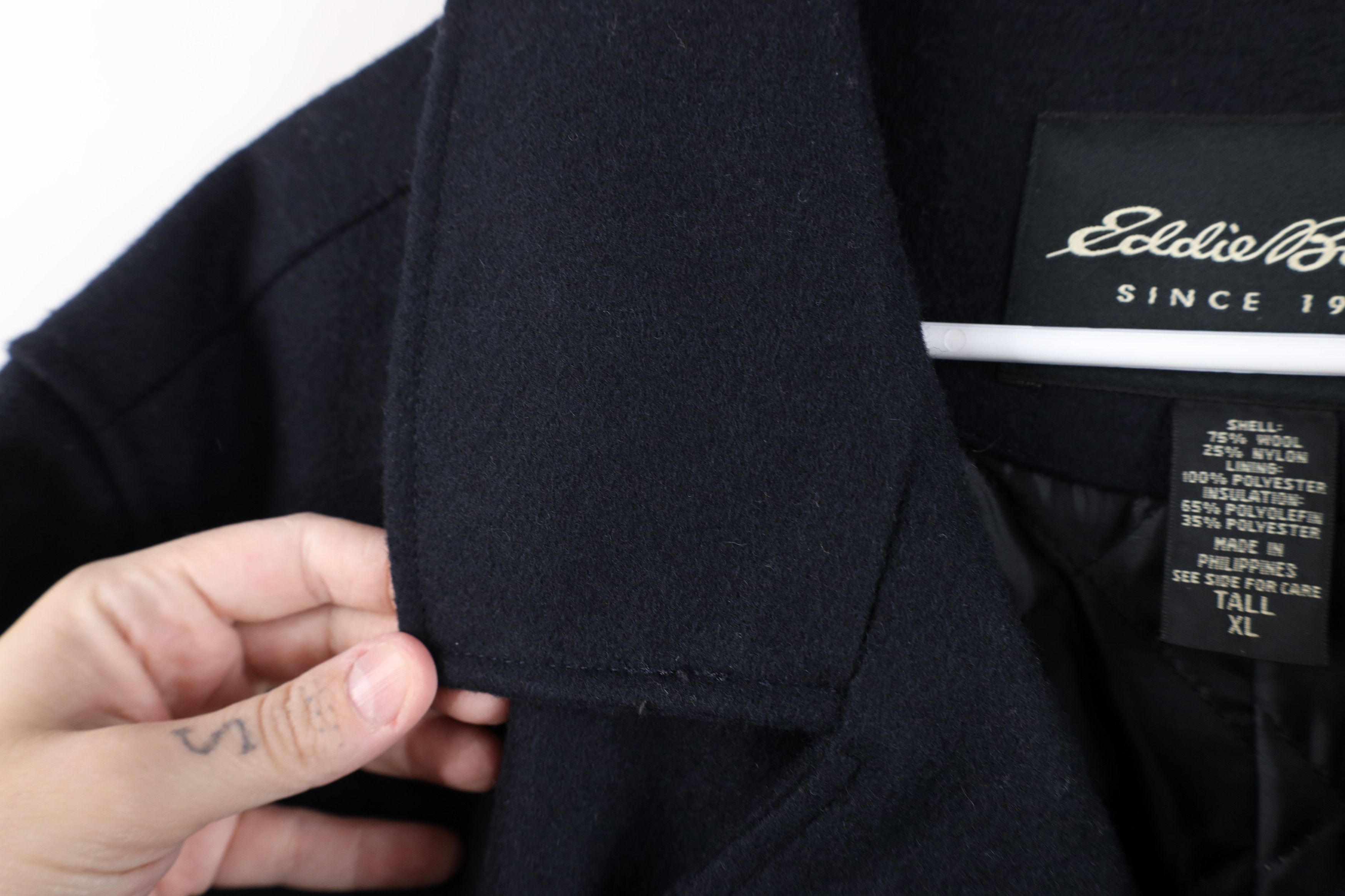 Eddie Bauer Vintage Eddie Bauer Double Breasted Wool Peacoat Navy Blue Size US XL / EU 56 / 4 - 7 Thumbnail