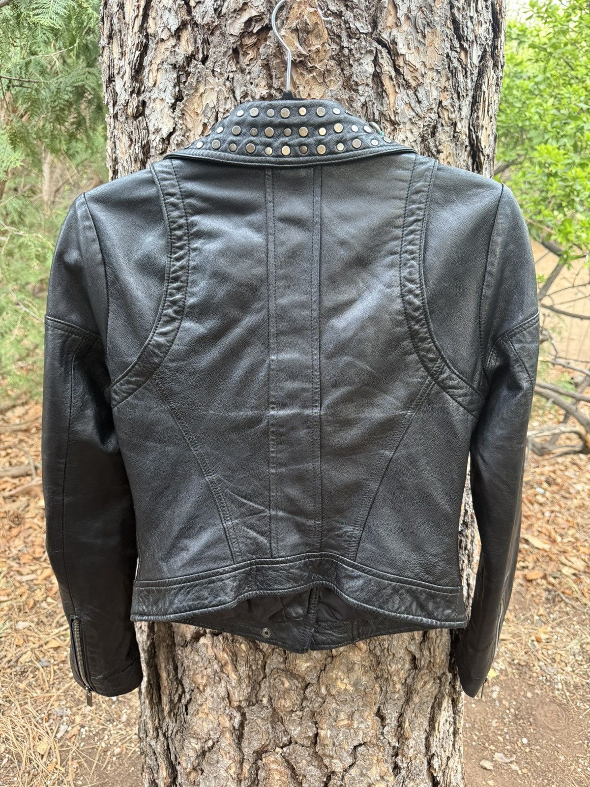 Bebe Vintage Y2k Bebe leather jacket with studs Size S / US 4 / IT 40 - 4 Thumbnail