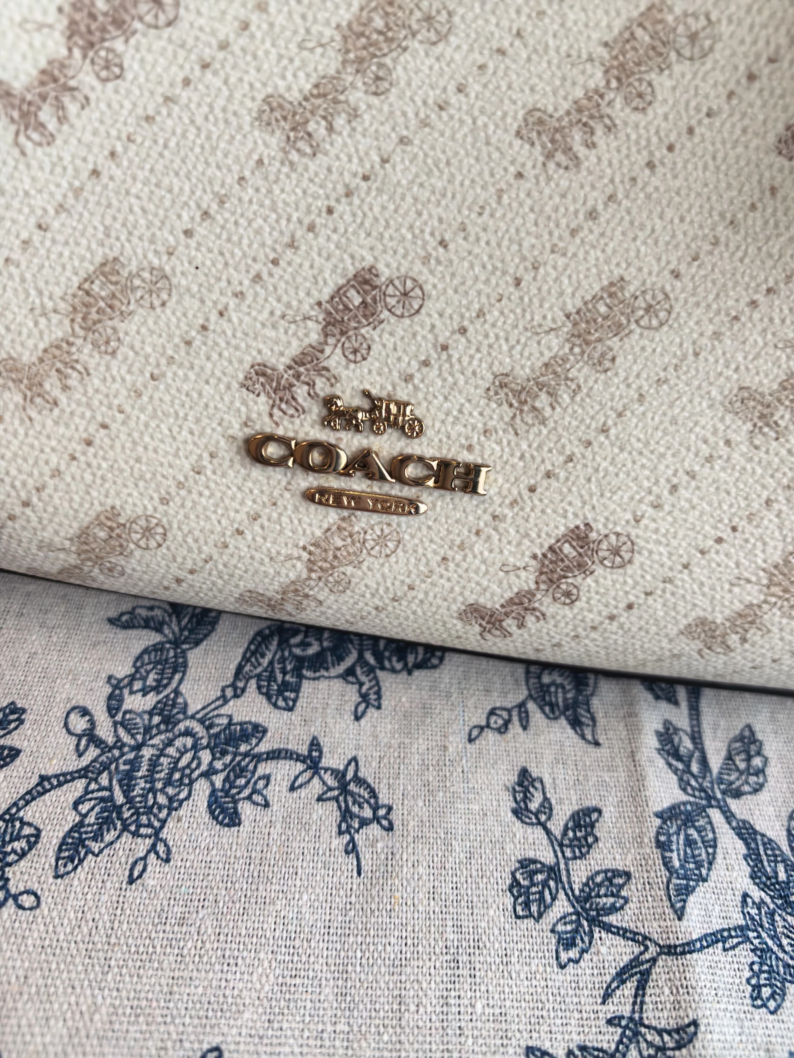 Coach COACH Horse & Carriage Monogram Tote Medium New Size ONE SIZE - 3 Thumbnail
