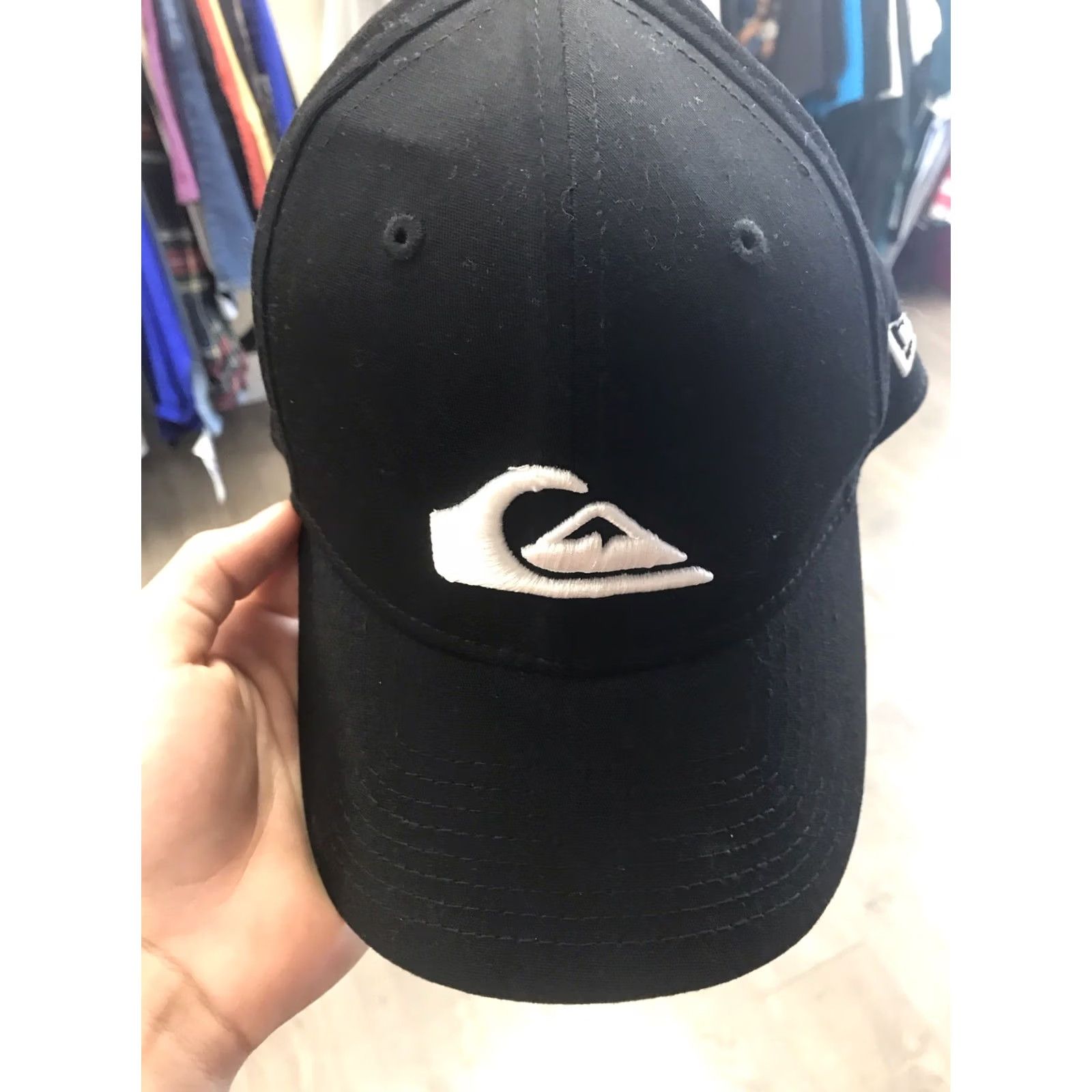 New Era New Era Hat M/L Black Mountain and Wave Logo Embroidery 3930 Mens Size ONE SIZE - 3 Thumbnail