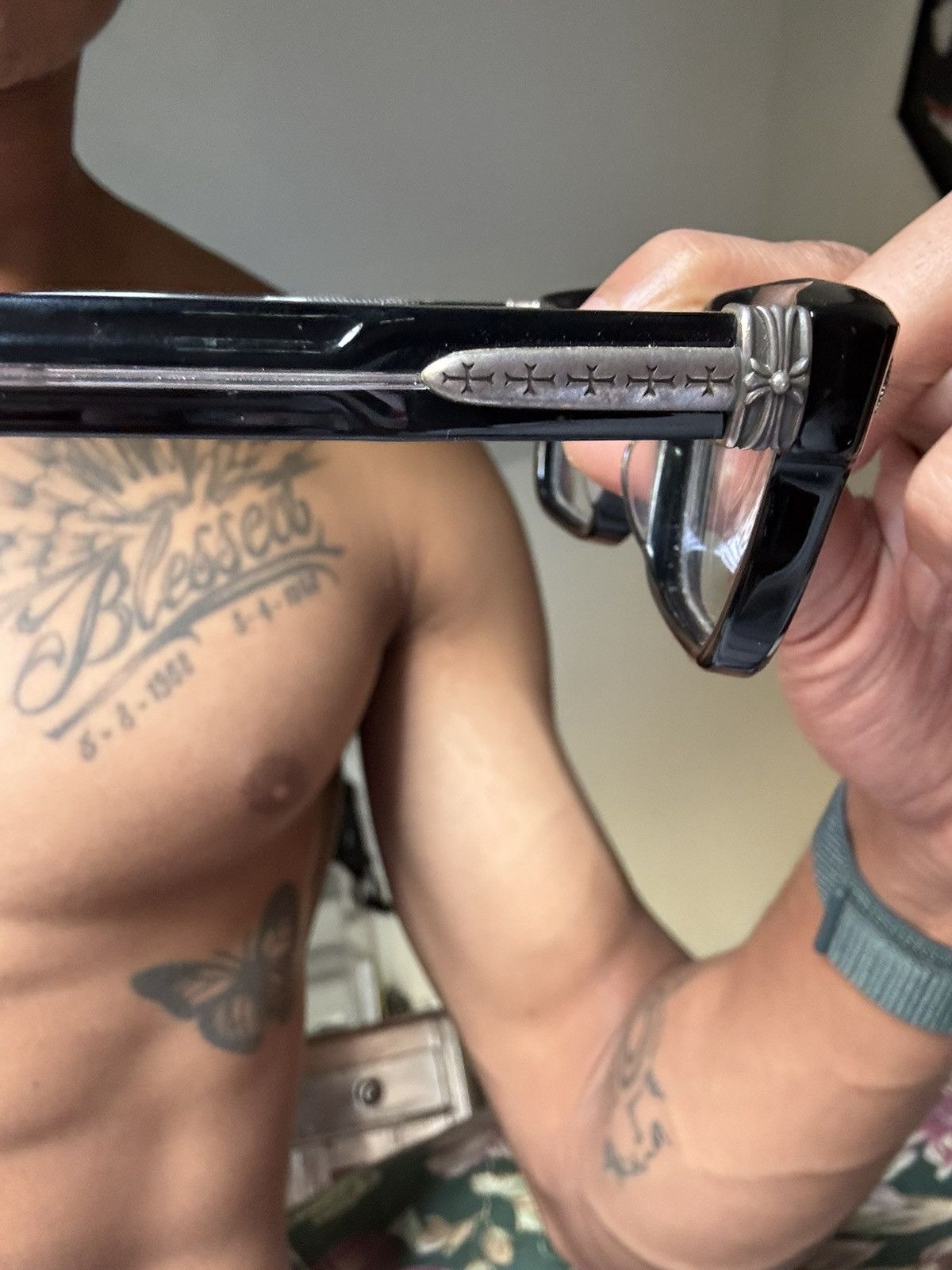 Chrome Hearts CHROME HEARTS PEN 15 GLASSES Size ONE SIZE - 5 Thumbnail